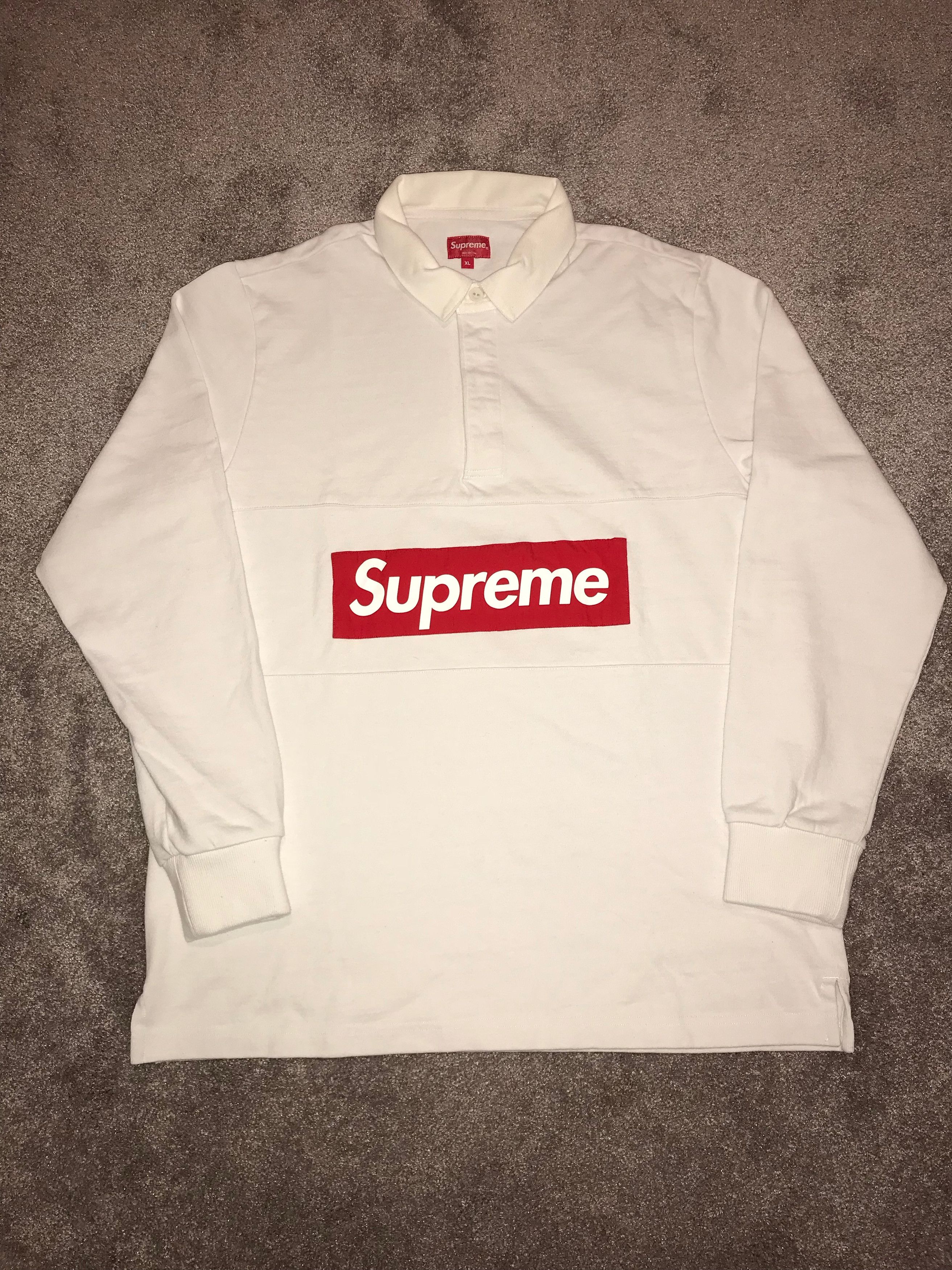 Supreme Longsleeve Rugby Box Logo