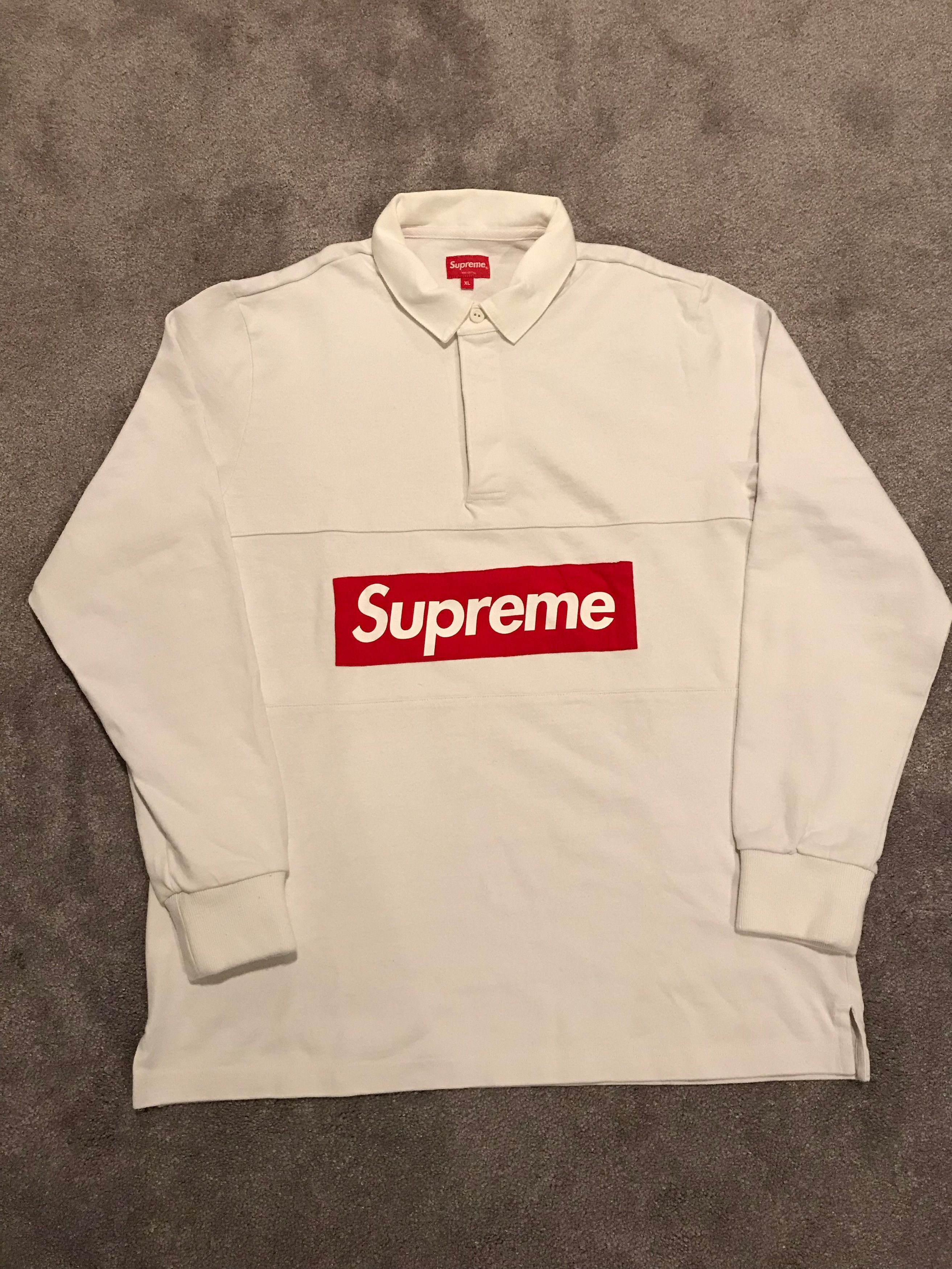 Grailed Supreme Rugby Long Sleeve Supreme Chest Stripe Rugby XL