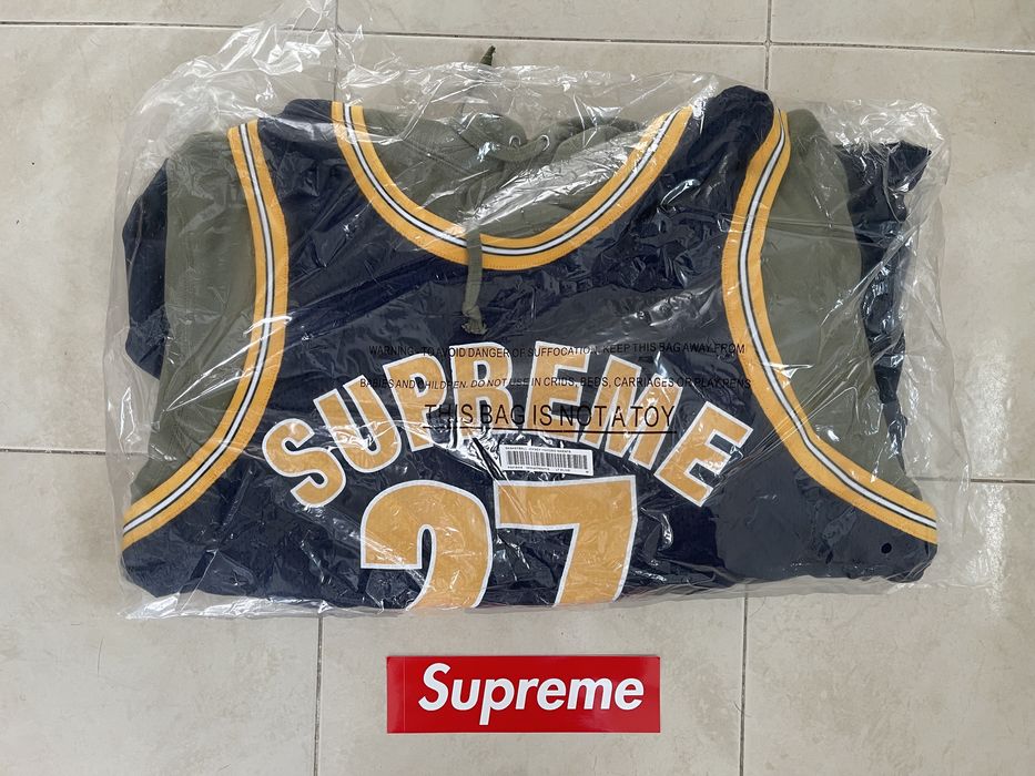 Supreme Basketball Jersey Hooded sweatshirt