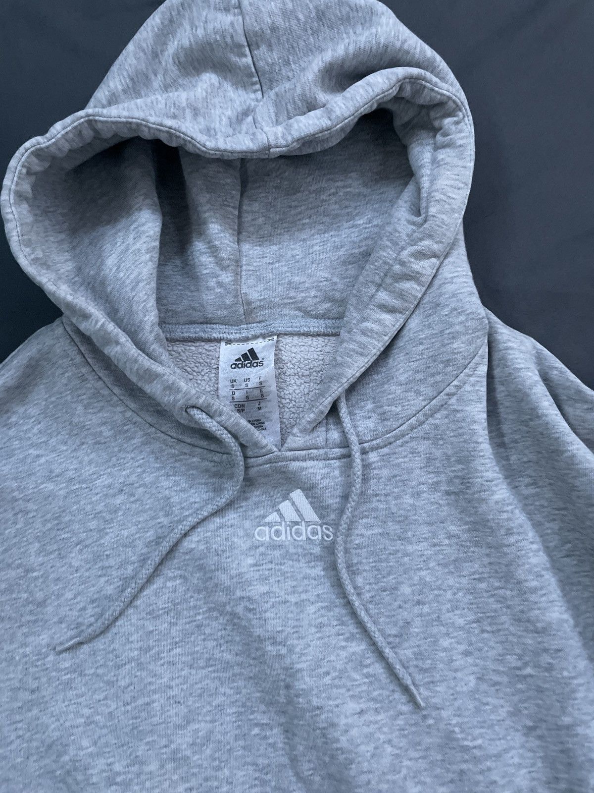 Adidas × Vintage Vintage Y2K Adidas Center Logo Hoodie Size US S / EU 44-46 / 1 - 6 Thumbnail