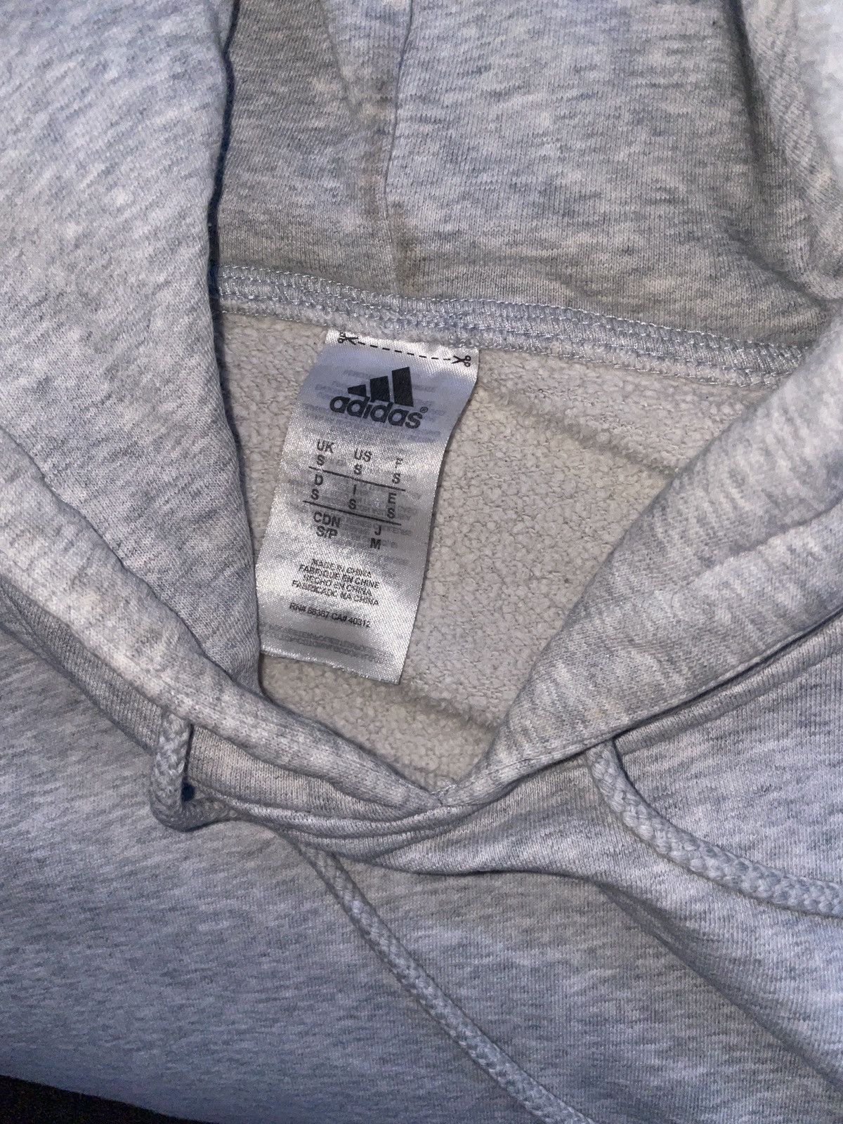 Adidas × Vintage Vintage Y2K Adidas Center Logo Hoodie Size US S / EU 44-46 / 1 - 3 Thumbnail