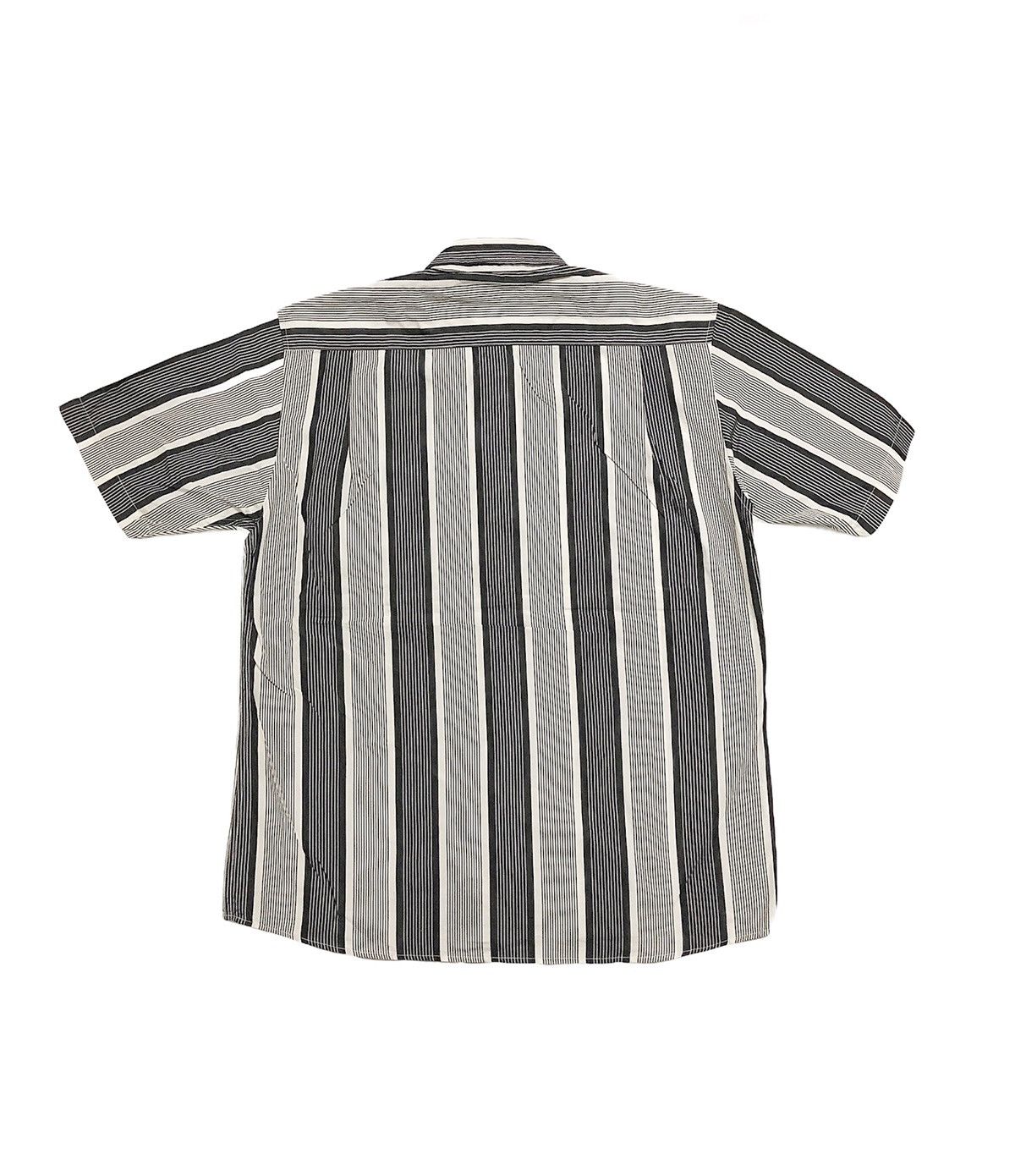 Vintage 00's vtg Playboy Black White Striped Button Up Size US L / EU 52-54 / 3 - 3 Thumbnail