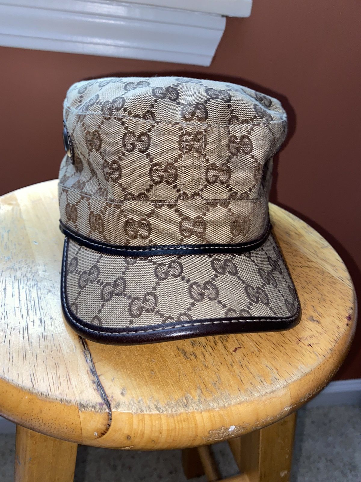Gucci military cap deals