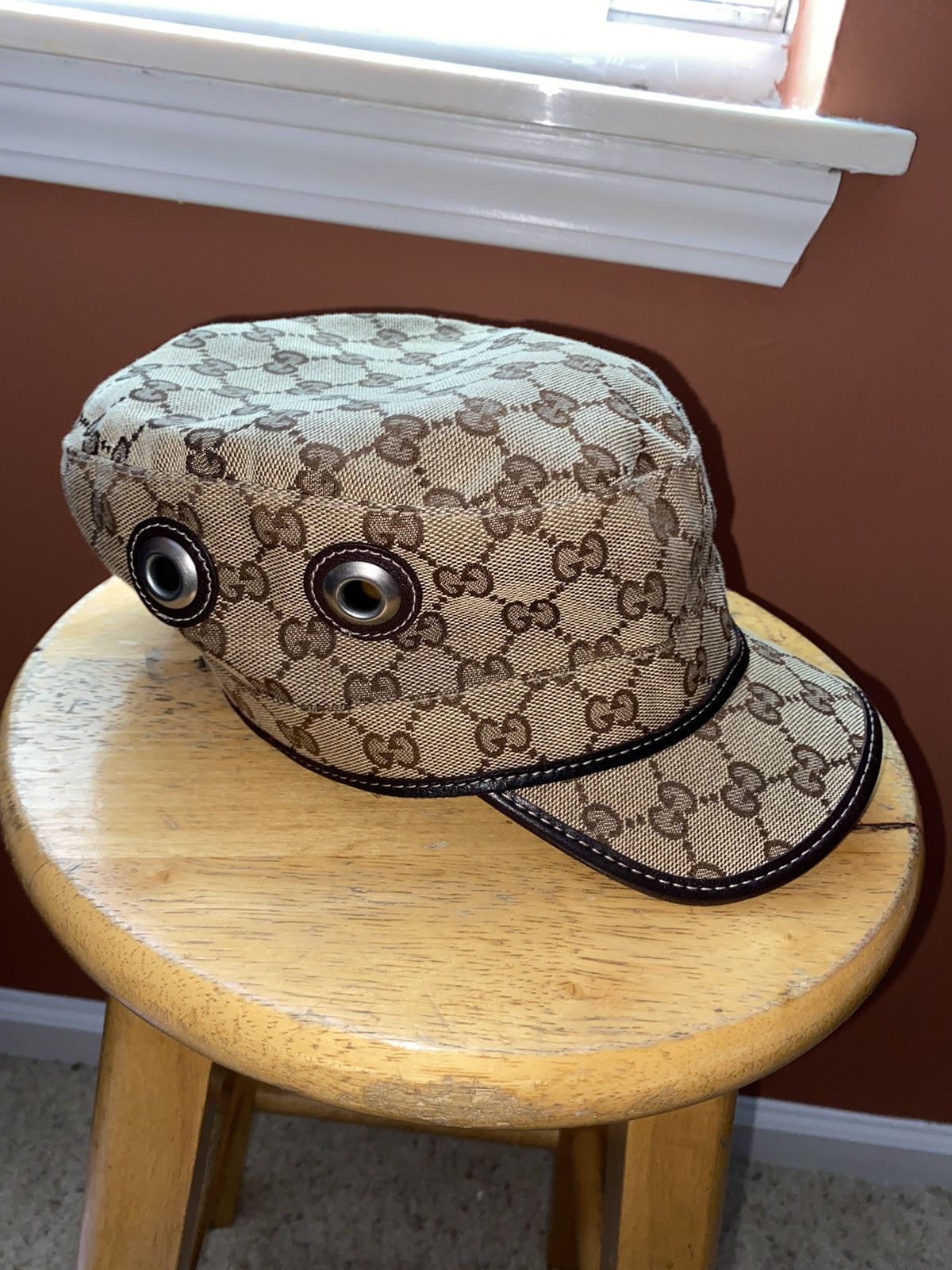 Gucci military cap deals