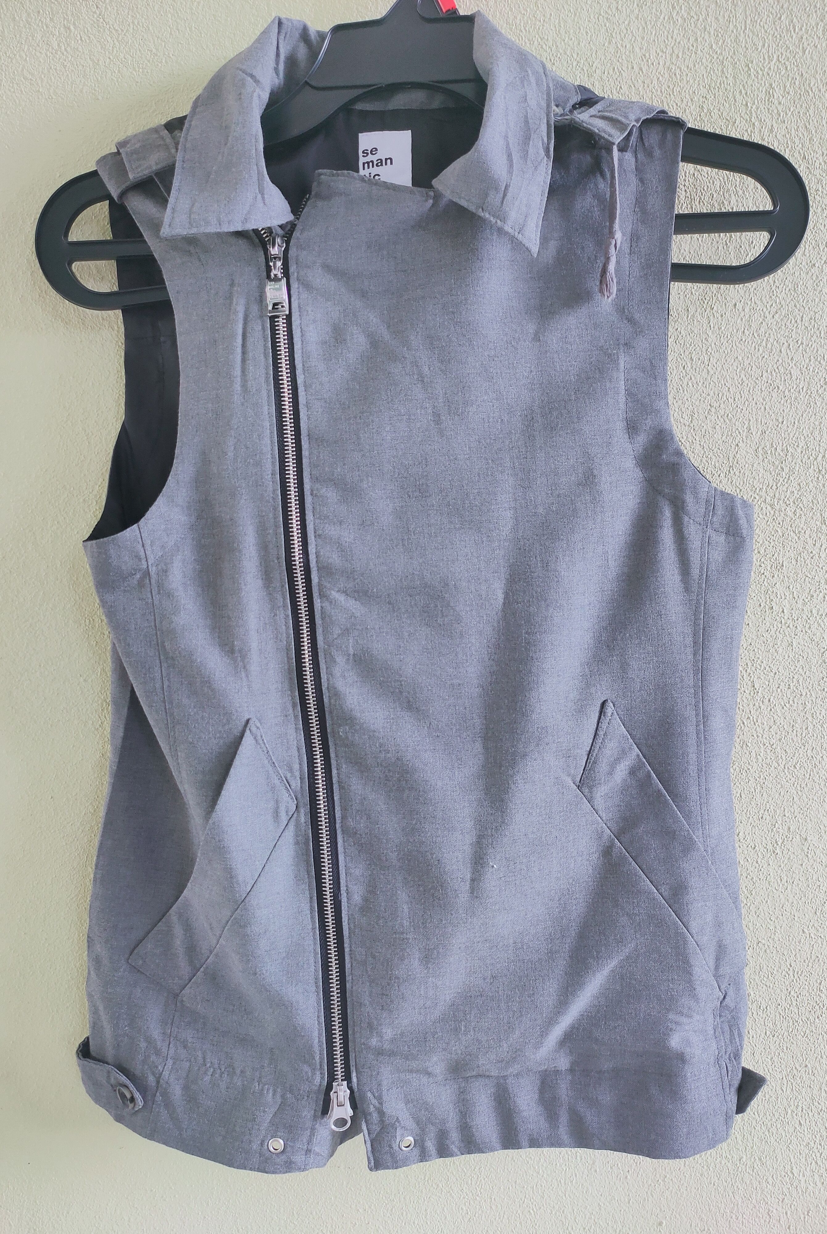 Japanese Brand SEMANTIC DESIGN hoodie track vest Size US XS / EU 42 / 0 - 1 Thumbnail