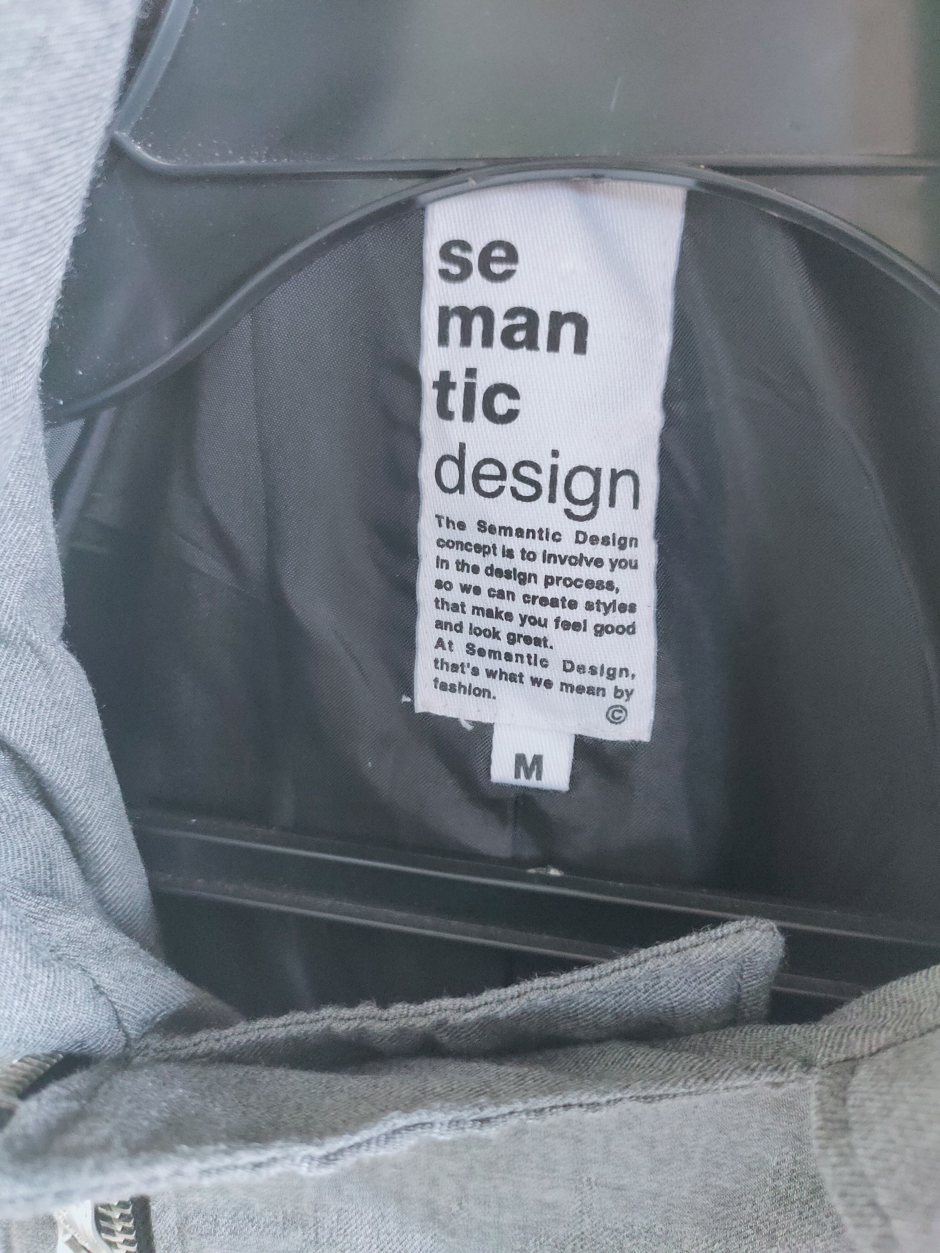 Japanese Brand SEMANTIC DESIGN hoodie track vest Size US XS / EU 42 / 0 - 6 Thumbnail