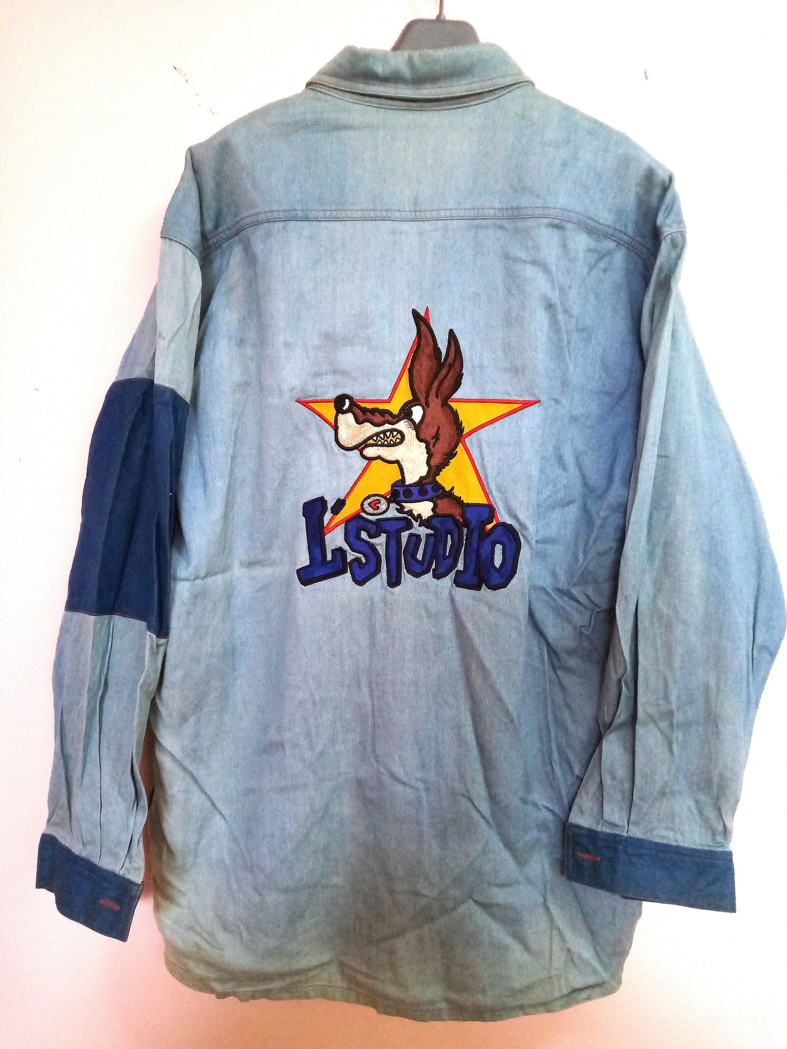 Other Vintage L Studio Embroidery Cartoon Art 90s Buttons Up Size US L / EU 52-54 / 3 - 5 Thumbnail