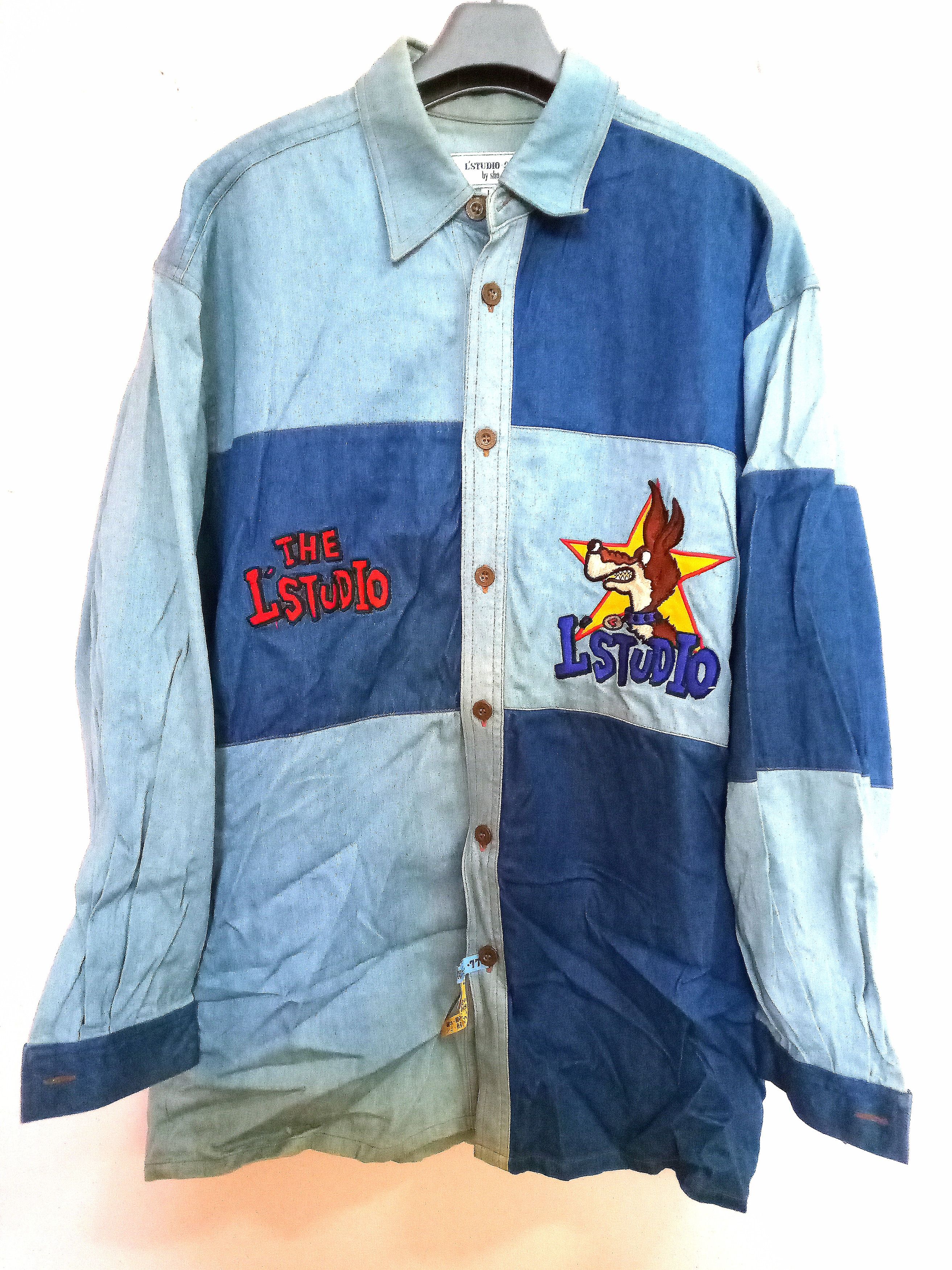 Other Vintage L Studio Embroidery Cartoon Art 90s Buttons Up Size US L / EU 52-54 / 3 - 1 Thumbnail