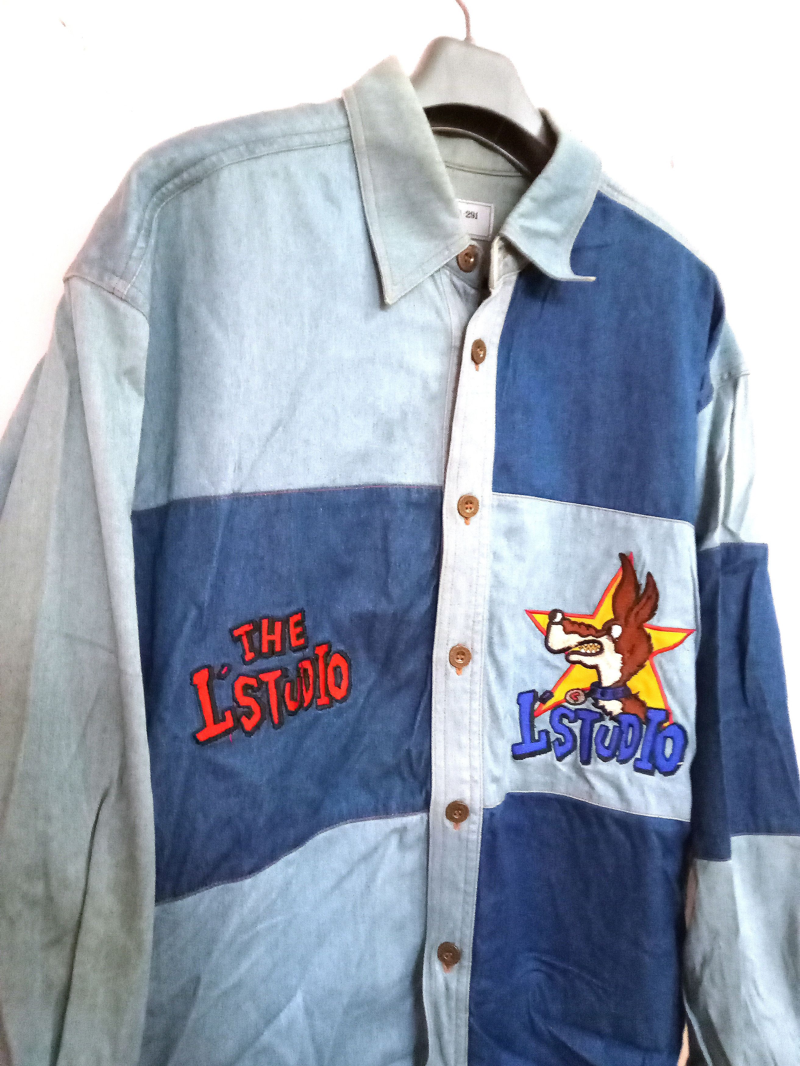 Other Vintage L Studio Embroidery Cartoon Art 90s Buttons Up Size US L / EU 52-54 / 3 - 2 Thumbnail