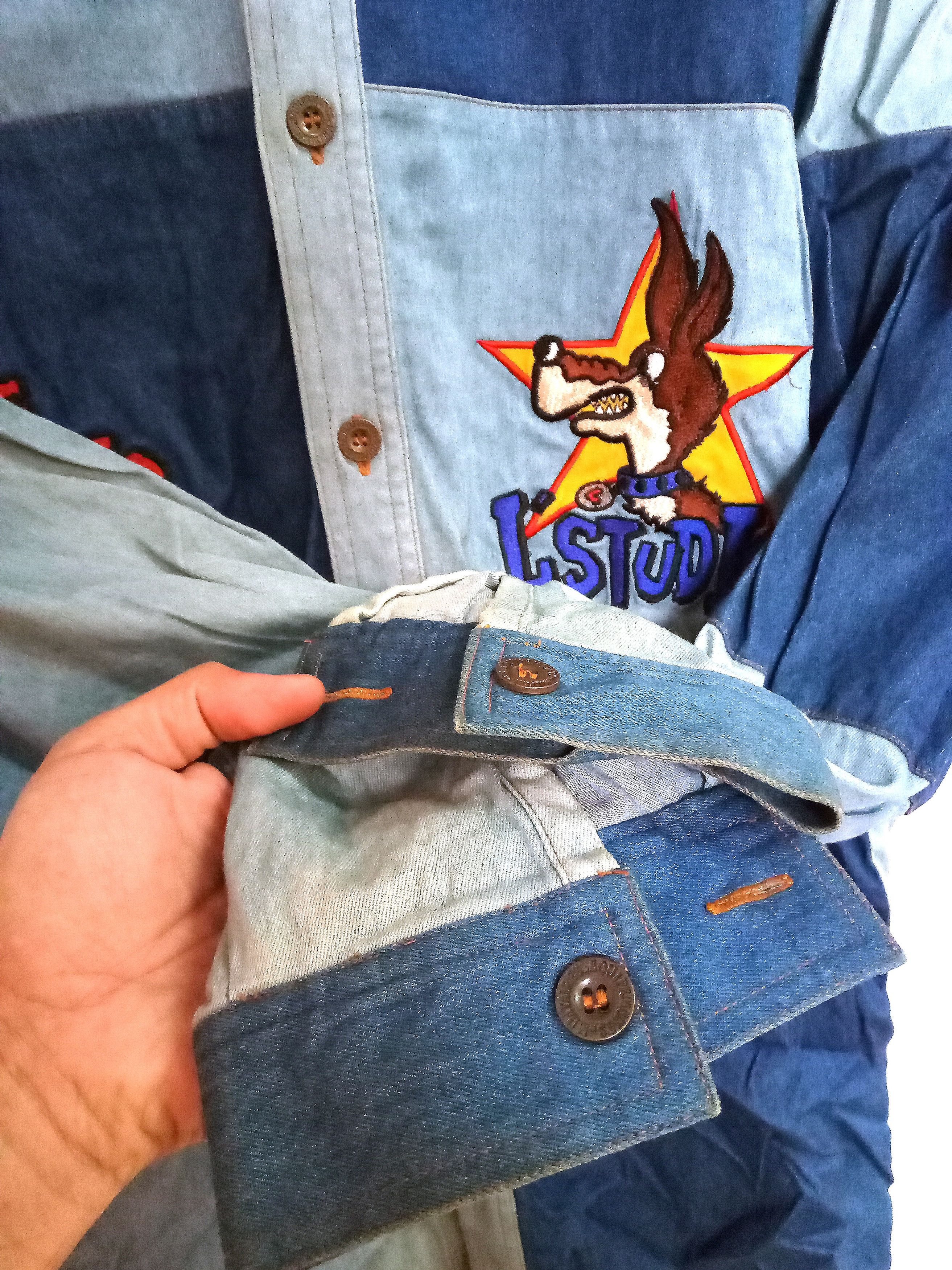 Other Vintage L Studio Embroidery Cartoon Art 90s Buttons Up Size US L / EU 52-54 / 3 - 6 Thumbnail