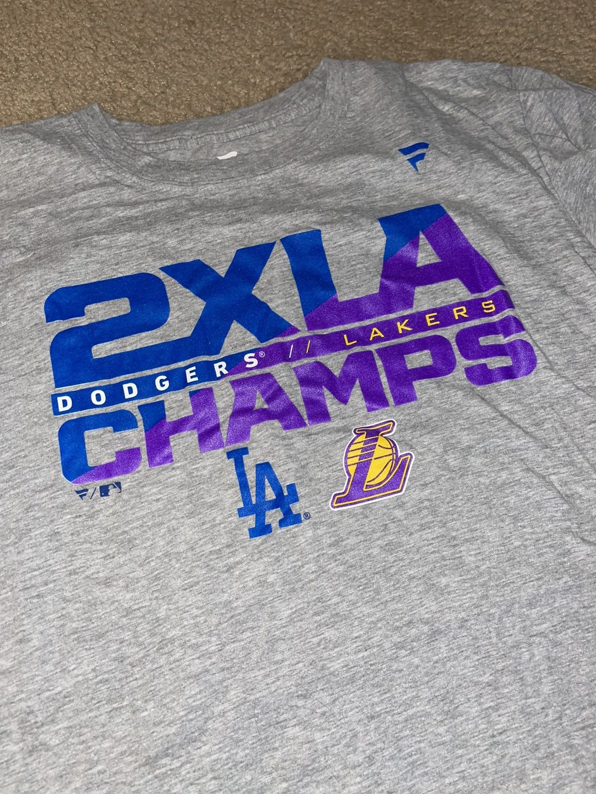 MLB × NBA Los Angeles Dodgers/Lakers Offficial 2020 Dual Champions Size US M / EU 48-50 / 2 - 2 Thumbnail