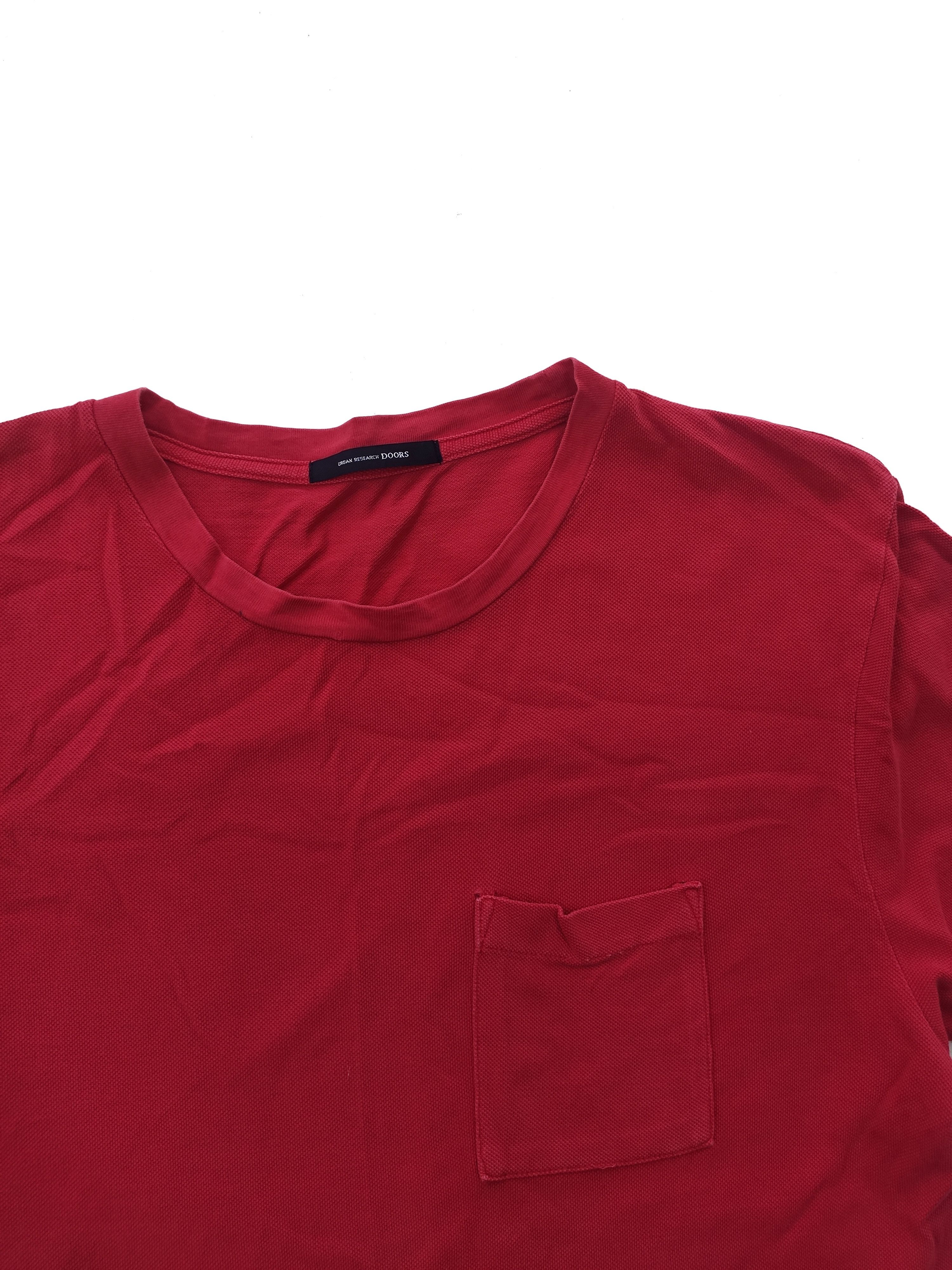 URBAN RESEARCH DOORS Urban Research t shirt plain single pocket minimalist Size US M / EU 48-50 / 2 - 2 Thumbnail