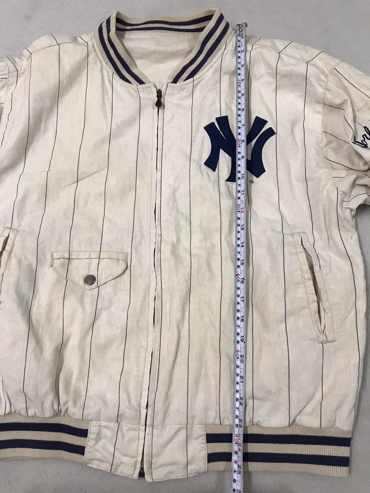 MLB × New York Yankees × Vintage New York Yankees Rivirsible Varsity Jacket Size US M / EU 48-50 / 2 - 12 Thumbnail