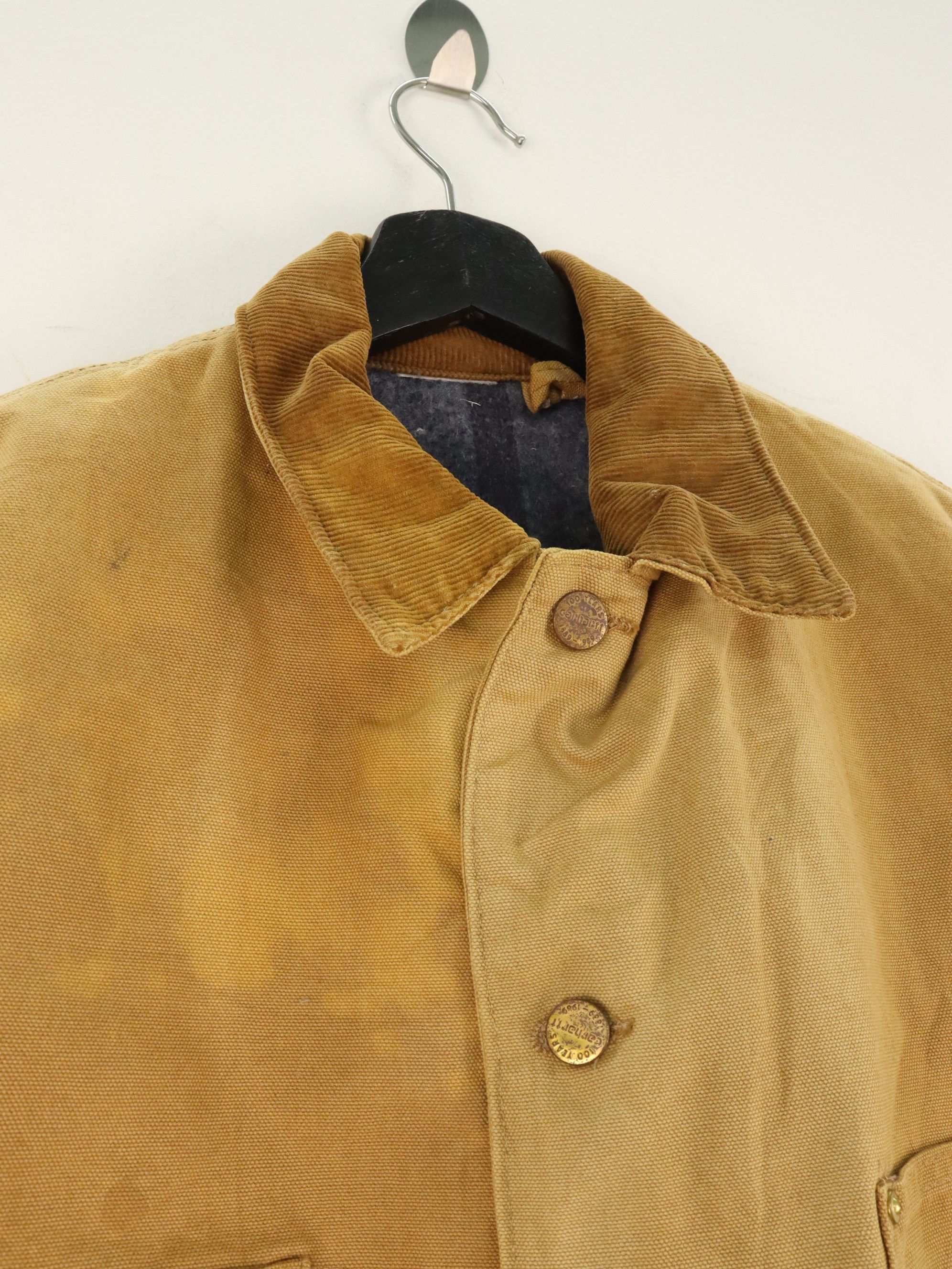 Carhartt 80s Anniv. 100 Years Duck Canvas Blanket Lined Chore Jacket Size US L / EU 52-54 / 3 - 7 Thumbnail