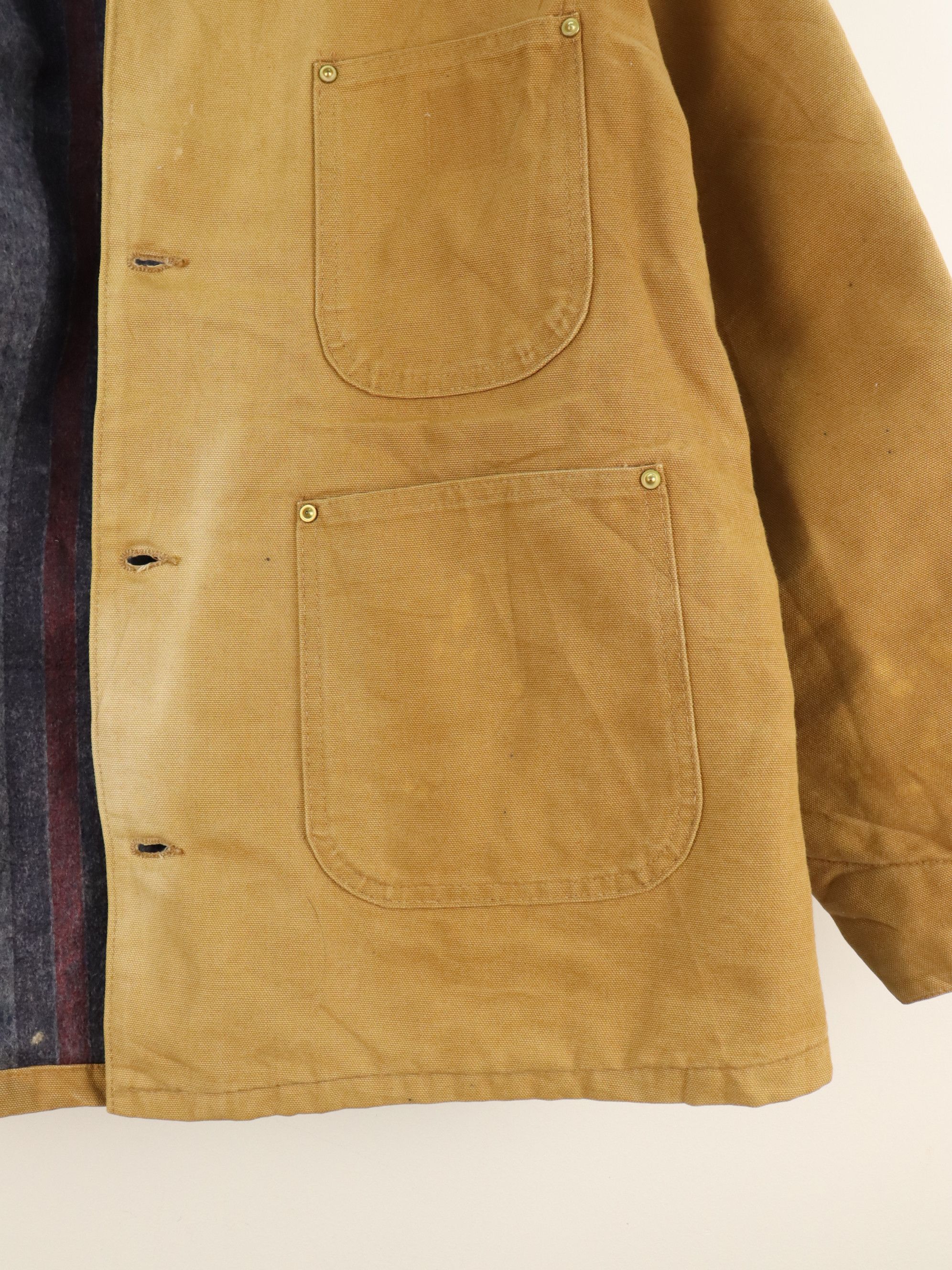Carhartt 80s Anniv. 100 Years Duck Canvas Blanket Lined Chore Jacket Size US L / EU 52-54 / 3 - 11 Thumbnail