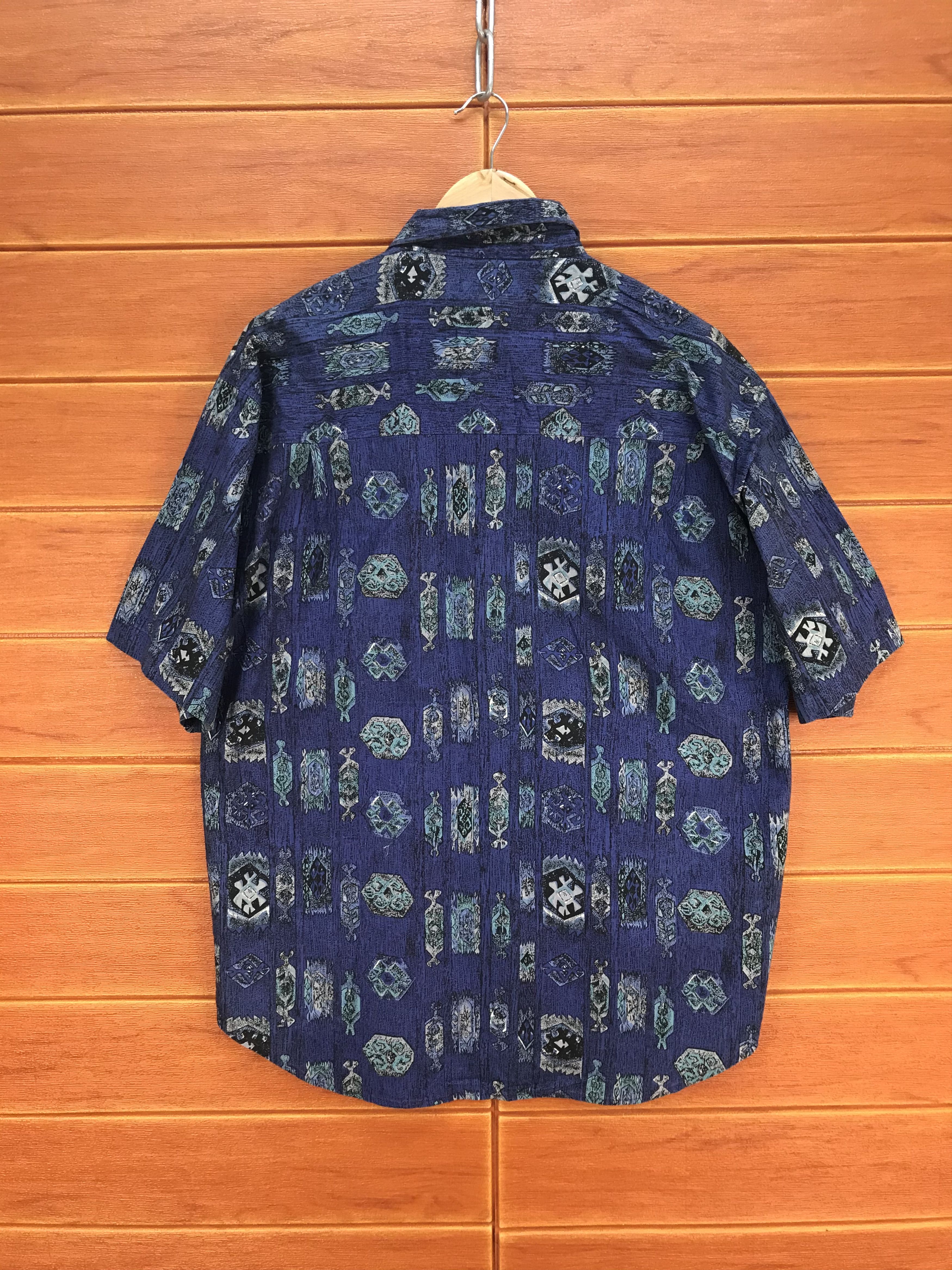 Vintage Vintage Shah-Safari Psychedelic Navajo Tribe Hawaiian Size US M / EU 48-50 / 2 - 6 Thumbnail