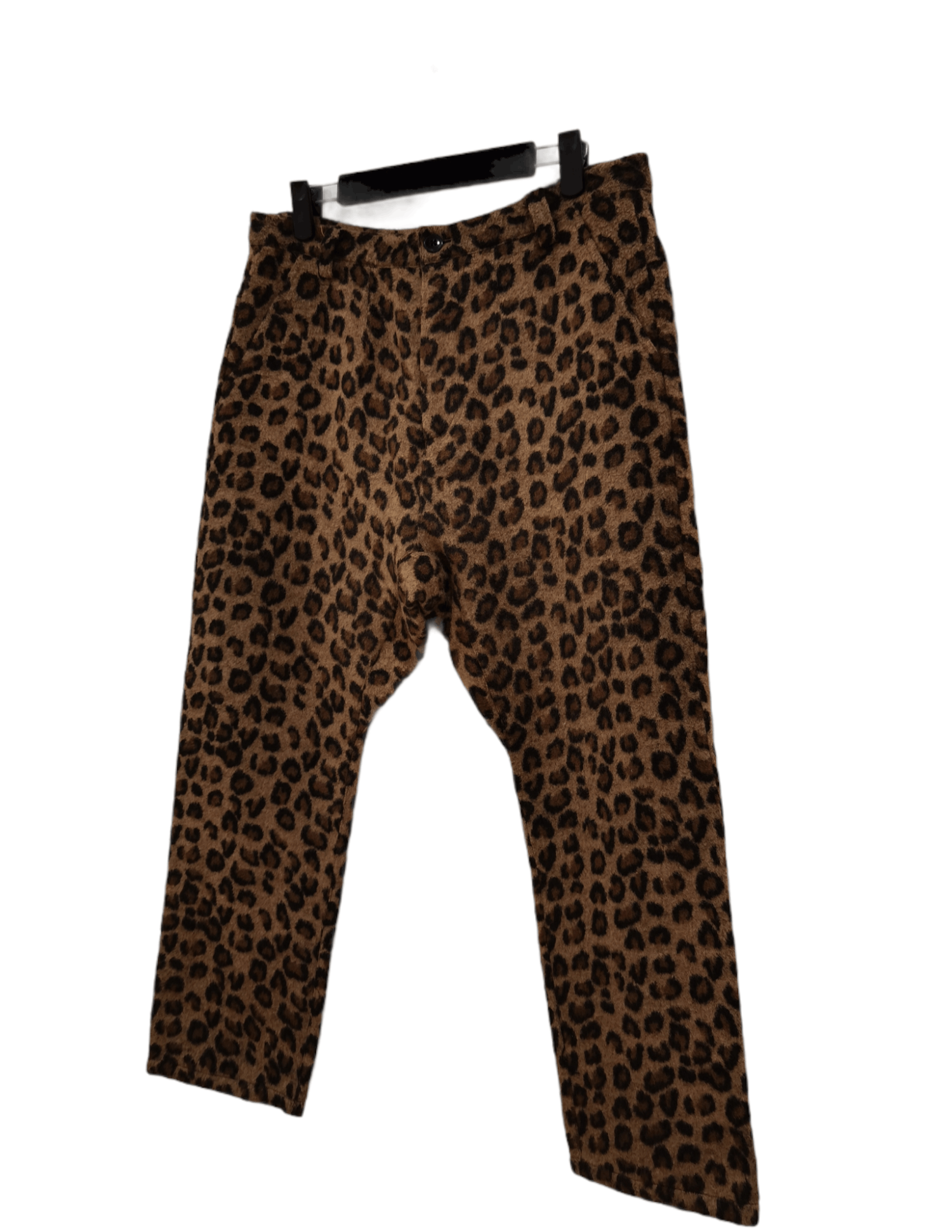 Japanese Brand Browny Japanese Brand Leopard Print Wool Pants Size US 32 / EU 48 - 2 Thumbnail
