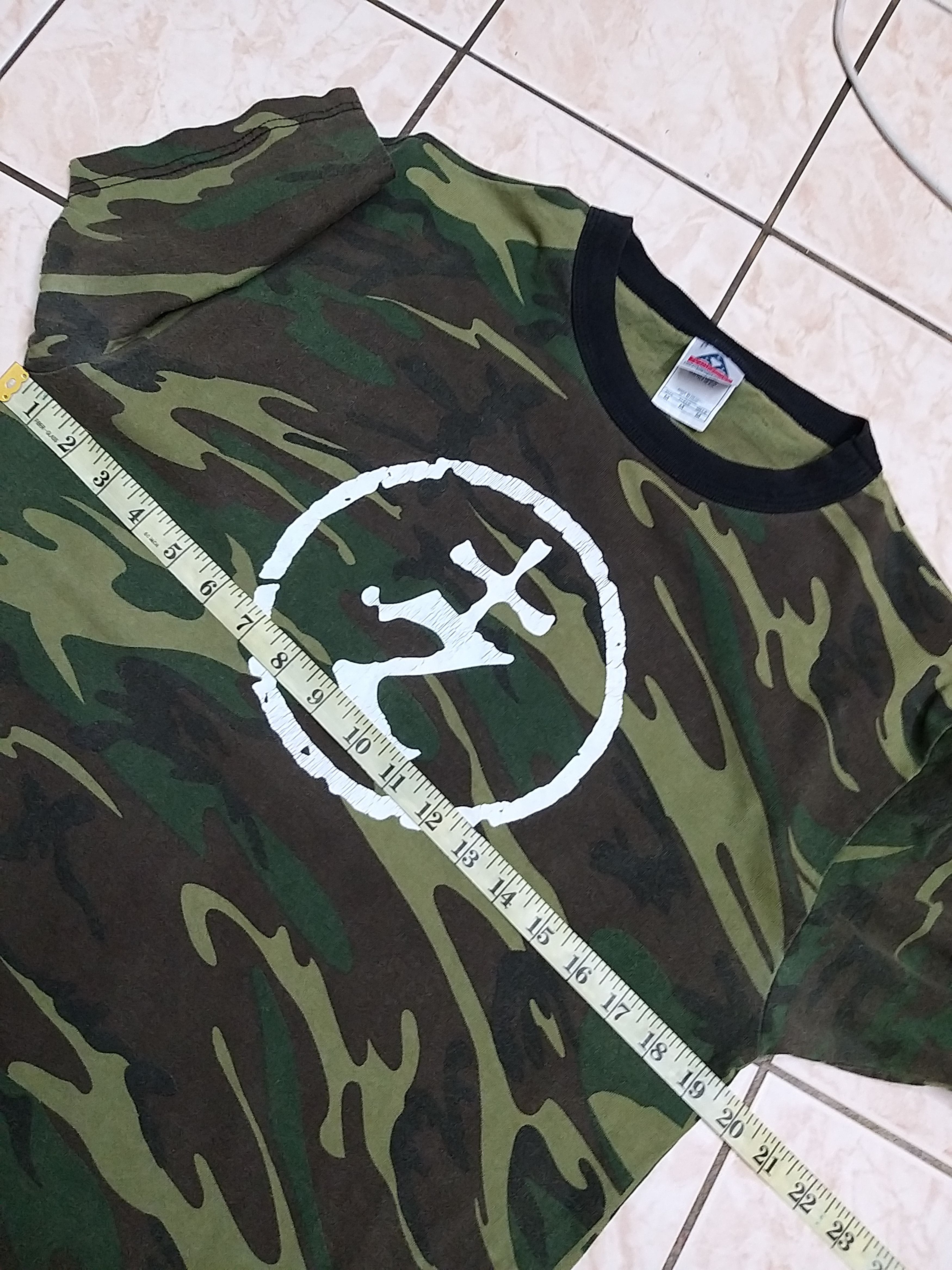 SICK🔥VINTAGE Y2K ZAO AMERICAN METALCORE BAND CAMO T SHIRT