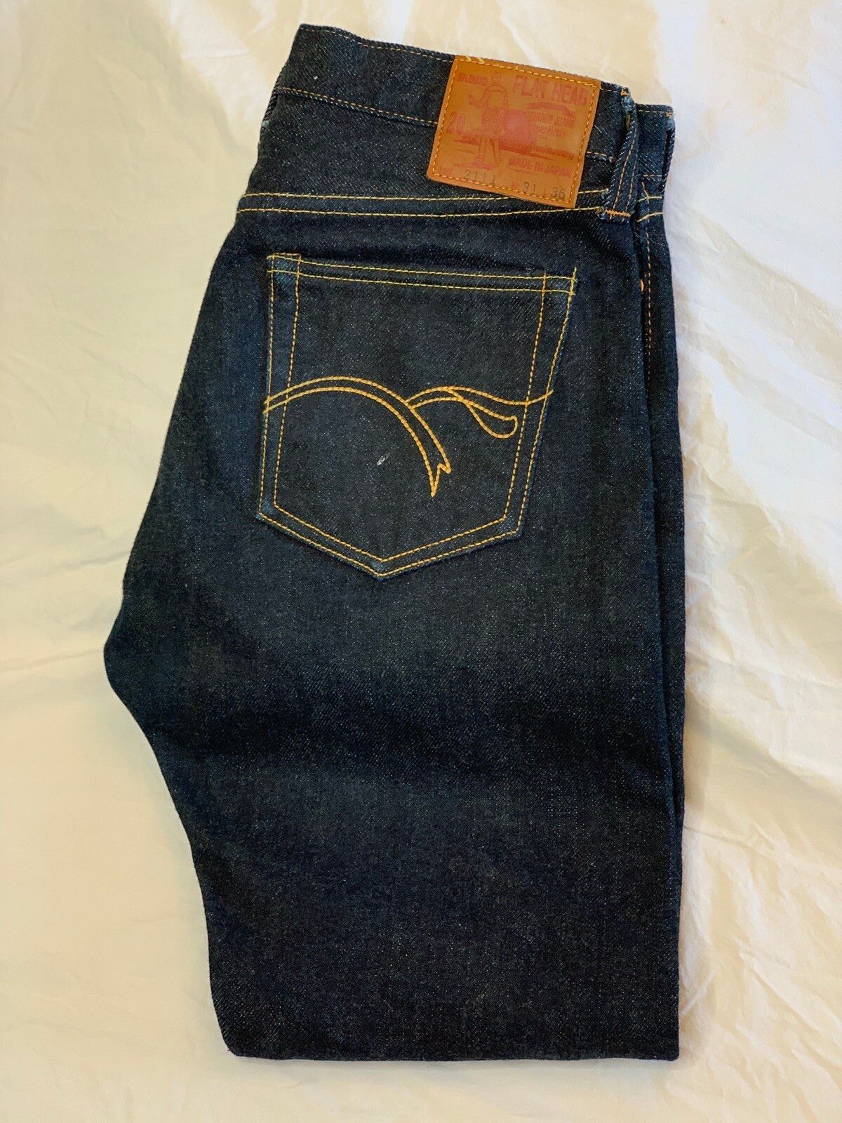 The Flat Head 2111 20 oz super heavy 15th anniversary jeans Size US 31 - 1 Preview