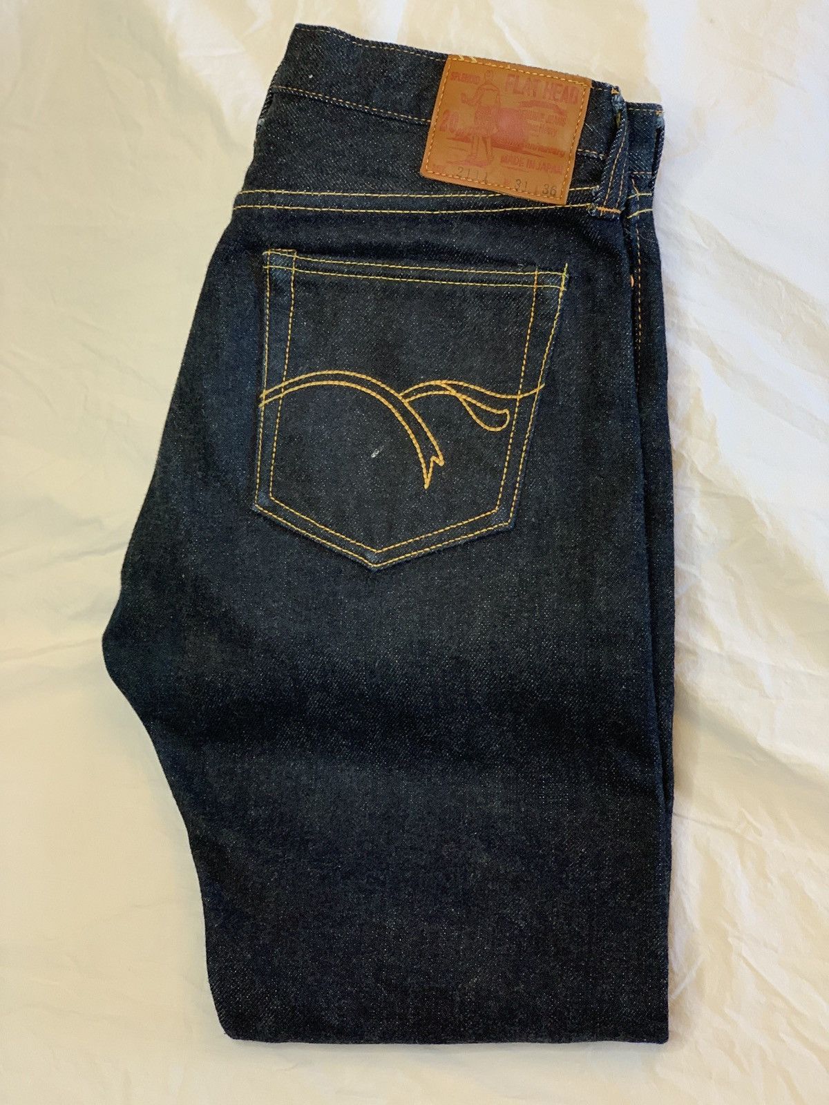 The Flat Head 2111 20 oz super heavy 15th anniversary jeans | Grailed