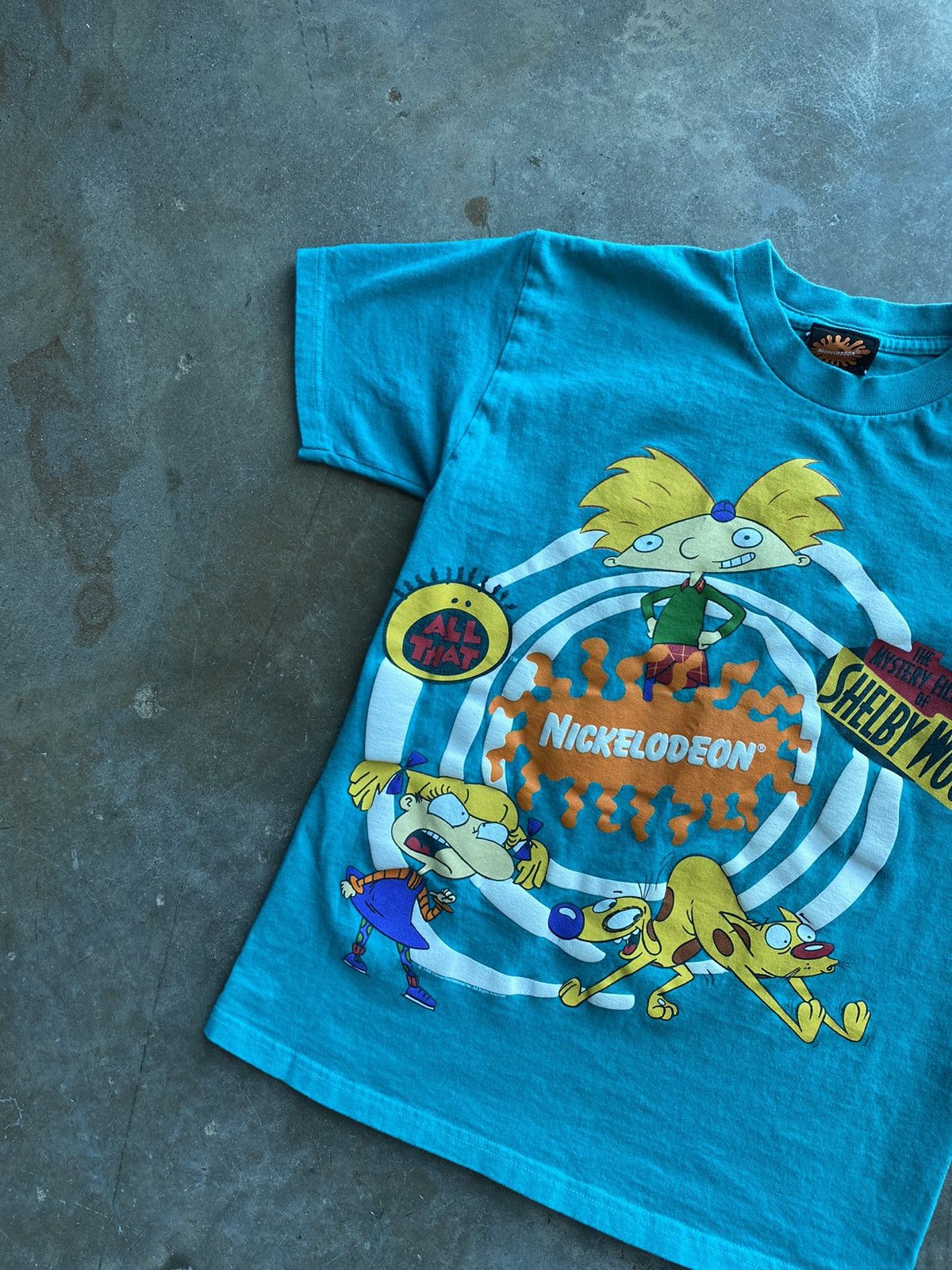 Nickelodeon Vintage Nickelodeon Cartoon Logo Tee Blue Small Size US S / EU 44-46 / 1 - 2 Thumbnail