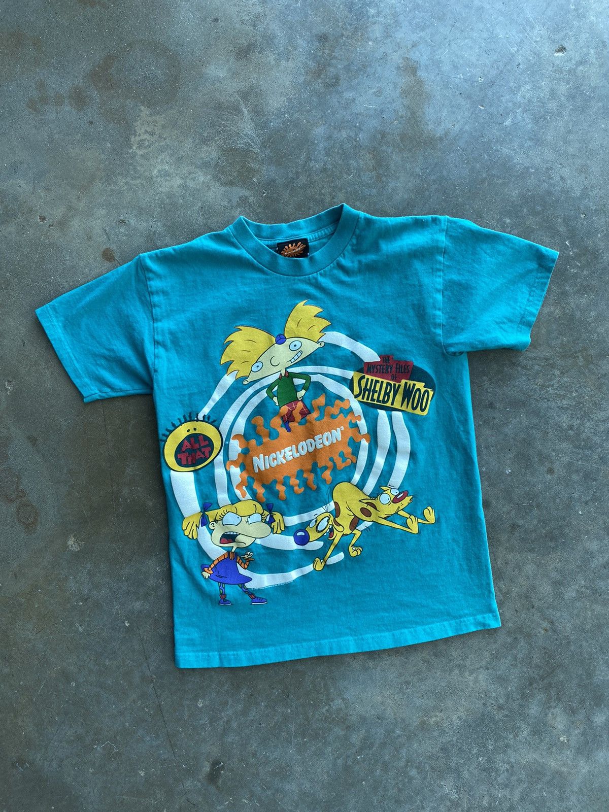 Nickelodeon Vintage Nickelodeon Cartoon Logo Tee Blue Small Size US S / EU 44-46 / 1 - 1 Thumbnail
