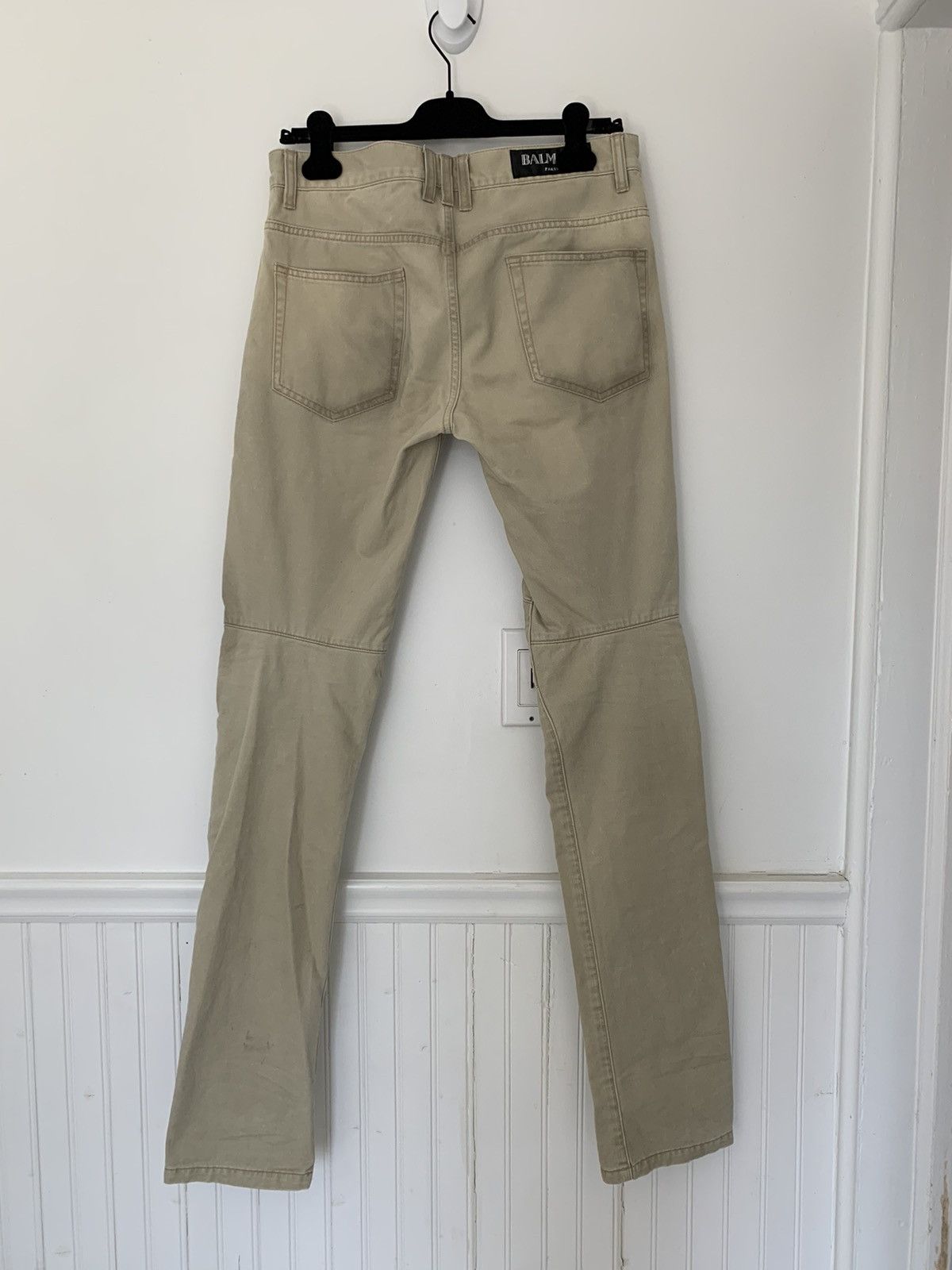Balmain Dirt Wash 3D Khaki Chinos Decarnin Era Size US 30 / EU 46 - 4 Thumbnail