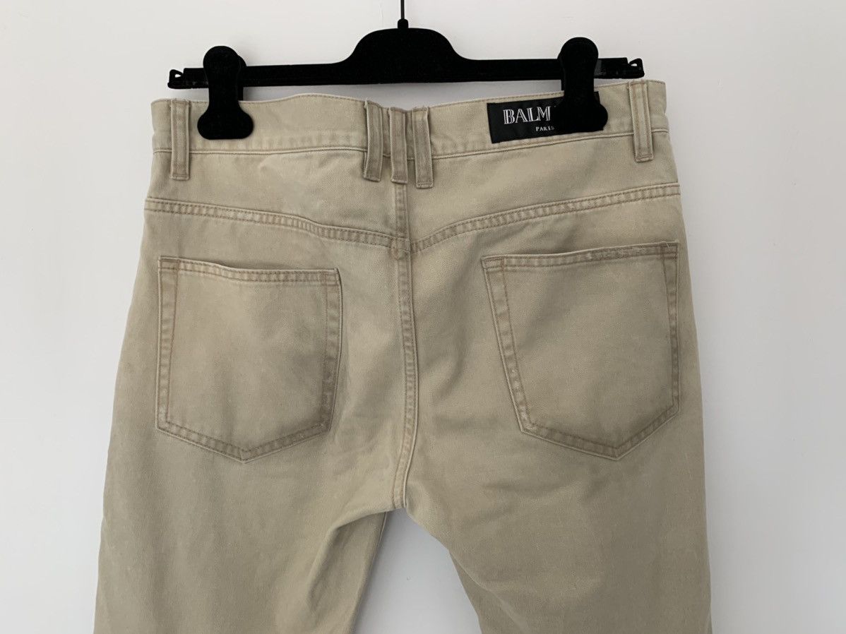 Balmain Dirt Wash 3D Khaki Chinos Decarnin Era Size US 30 / EU 46 - 5 Thumbnail