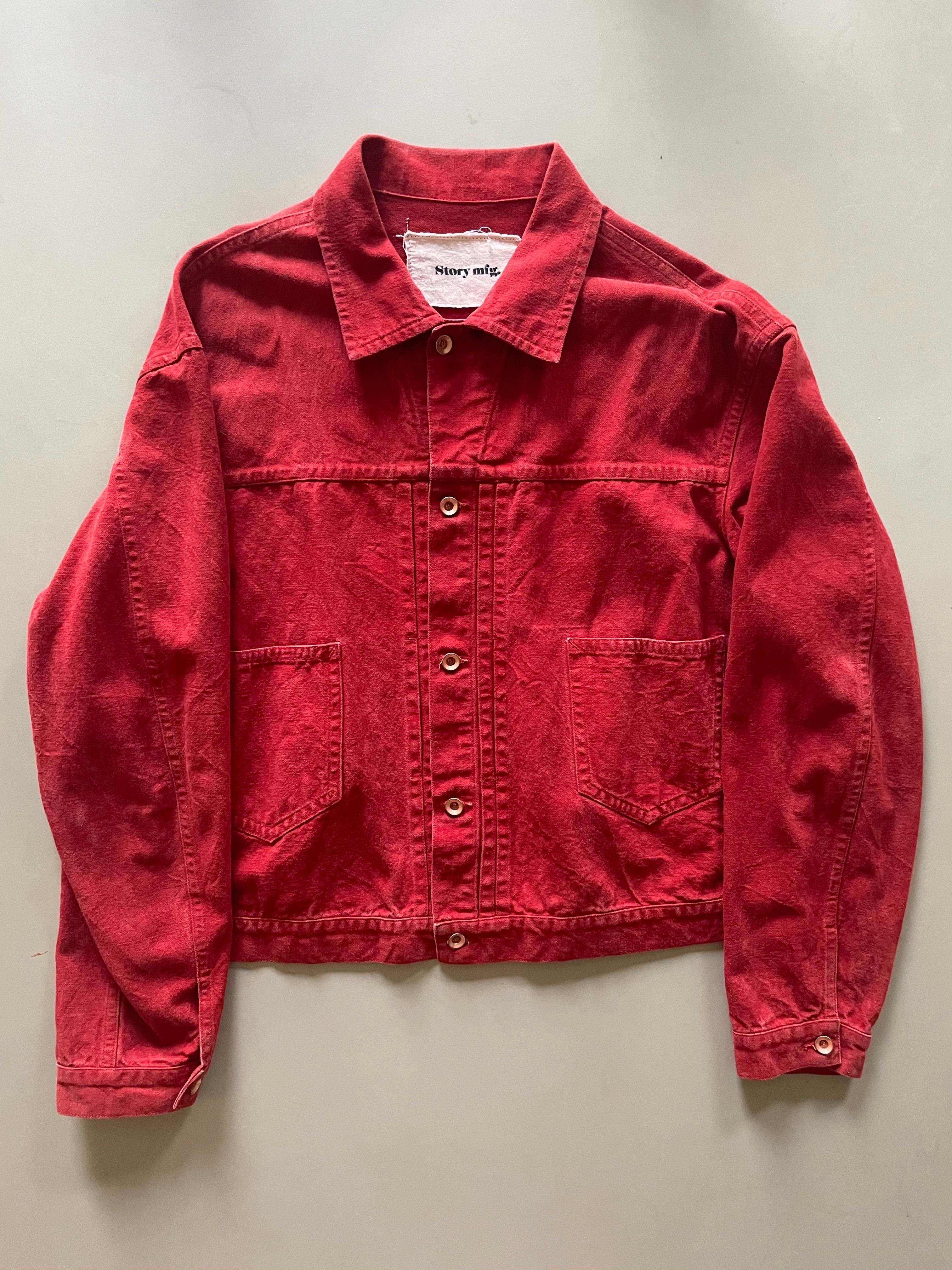 Story Mfg. RARE - Sundae Jacket in Red Madder Dyed Organic Canvas | Grailed