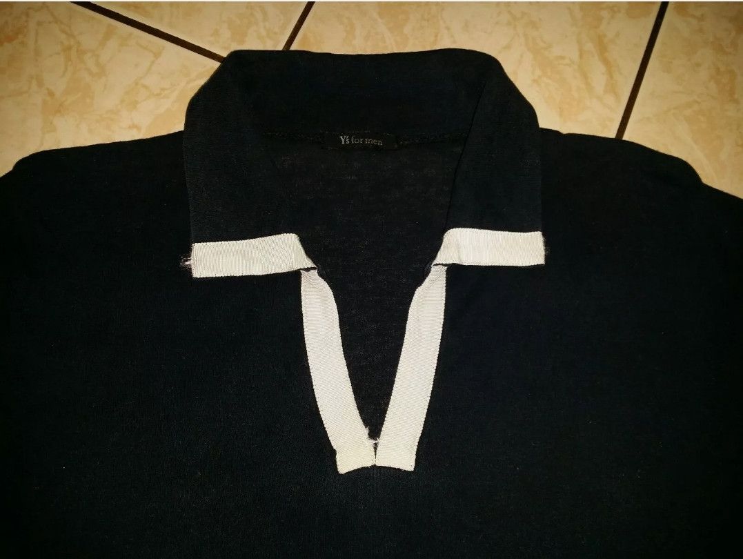Yohji Yamamoto Y'S FOR MEN YOHJI YAMAMOTO POLO SHIRT Size US L / EU 52-54 / 3 - 3 Thumbnail