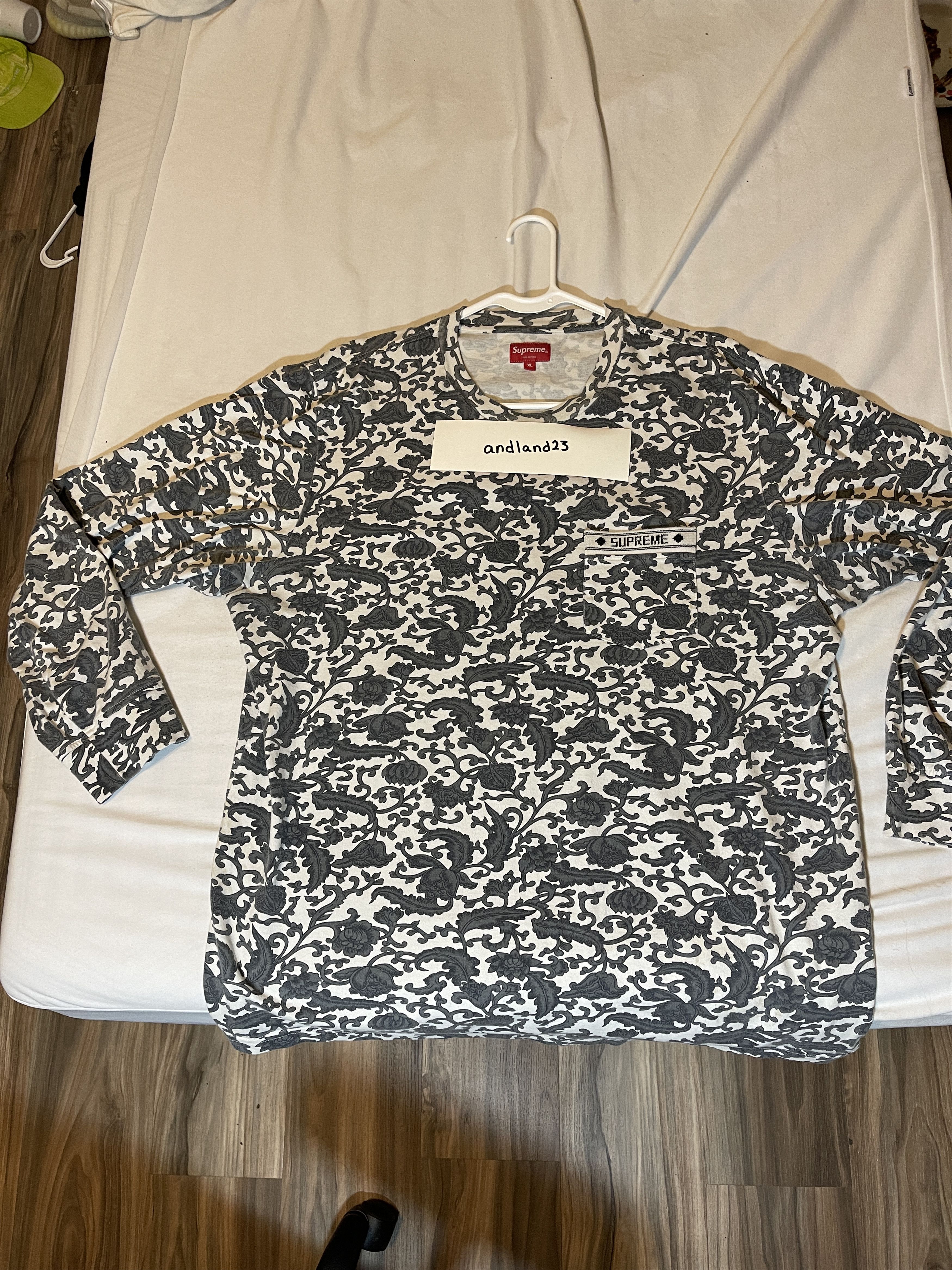 Supreme Supreme Damask L/S Top SS19 | Grailed