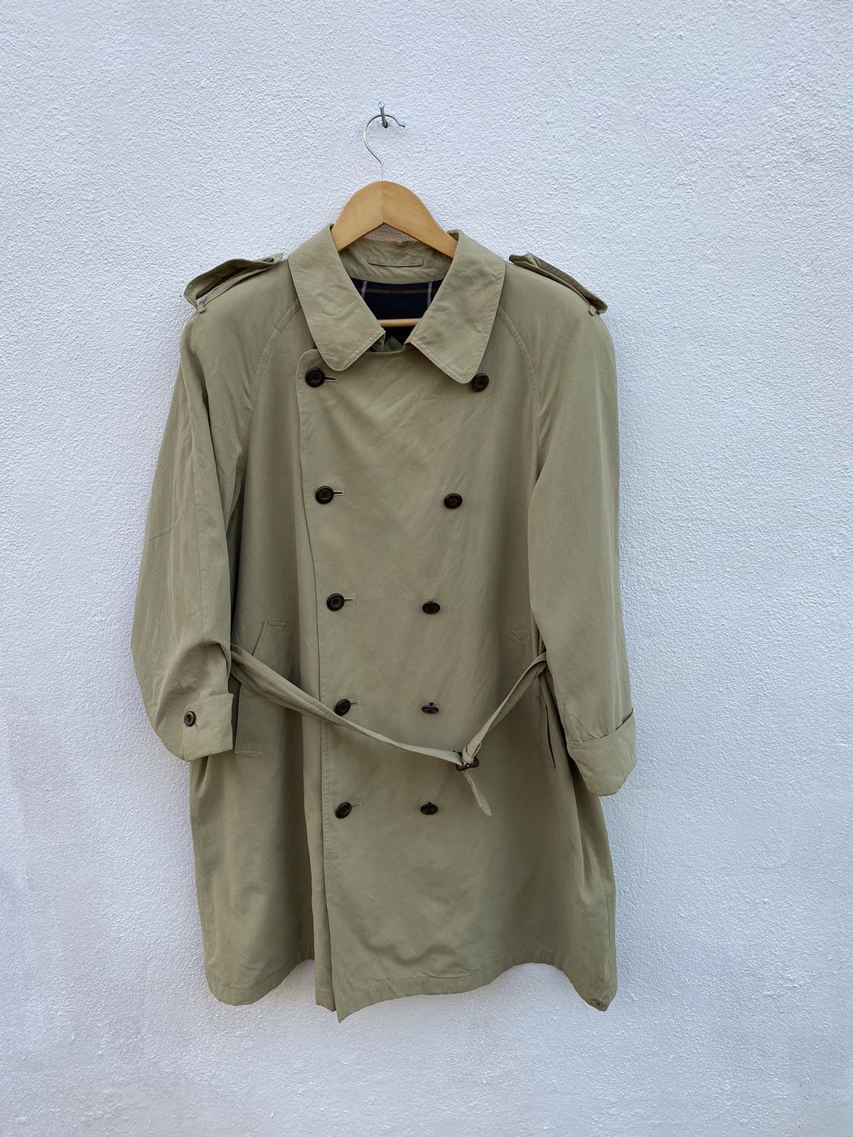 Burberry Vintage Burberrys Trench Coat / long coat nova check jacket Size US XL / EU 56 / 4 - 1 Thumbnail