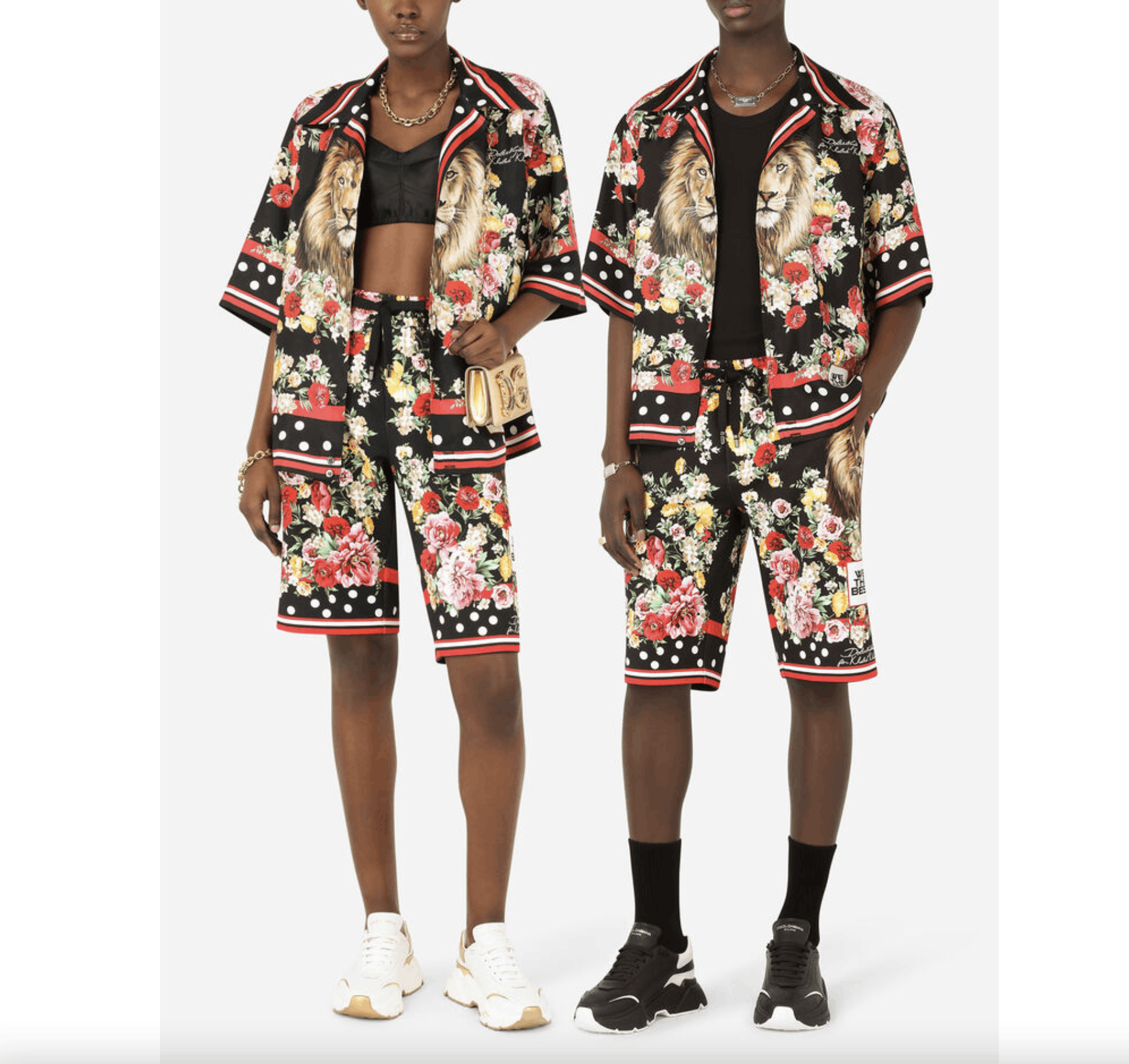 Dolce & Gabbana × DJ Khaled フラワー ライオン 半袖Tシャツ Discover #DGxKhaled, the new #DolceGabbana Special