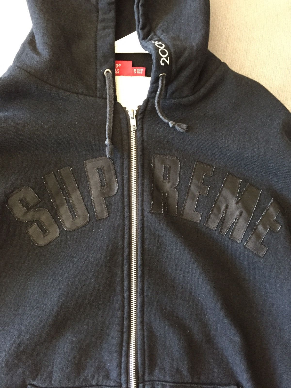 Supreme Supreme Arc Logo Thermal Zip Hoodie Large Black Supreme Supreme Arc Logo Thermal Zip Hoodie Large Black