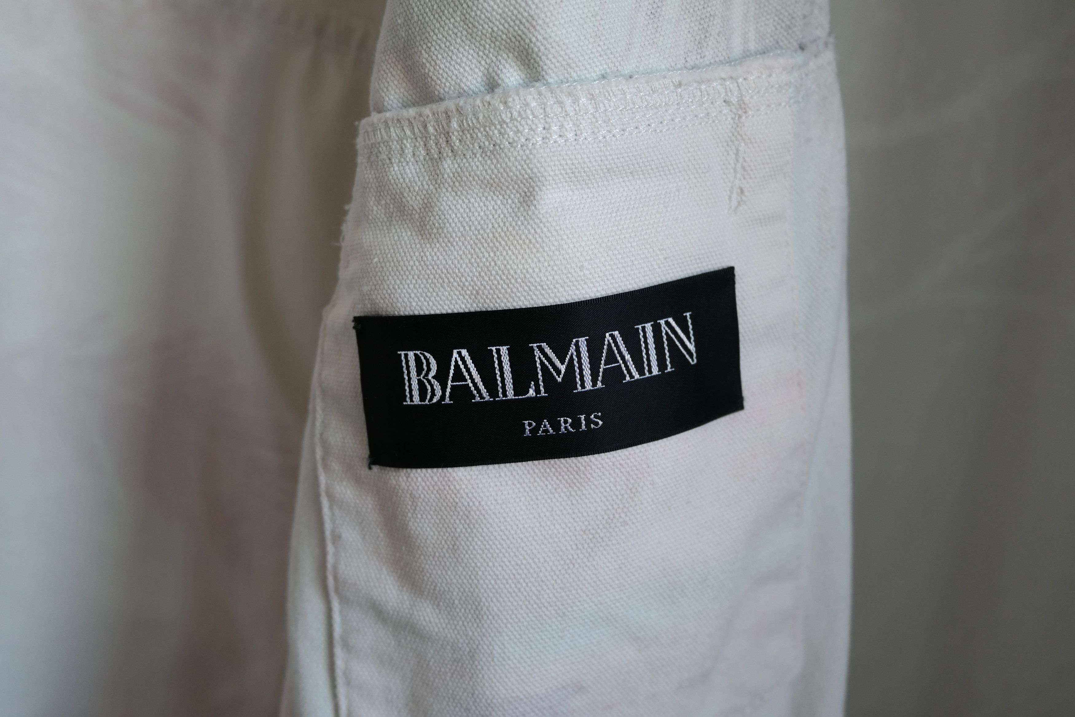 Balmain Balmain Tropical Distressed Denim Jacket Size US M / EU 48-50 / 2 - 4 Thumbnail
