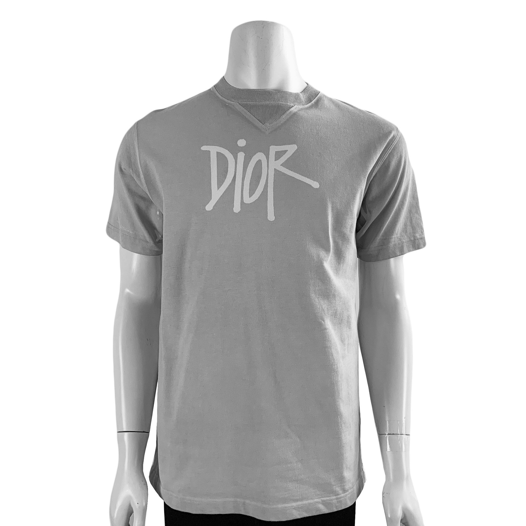 Dior Dior x Shawn Stussy Logo T-shirt | Grailed