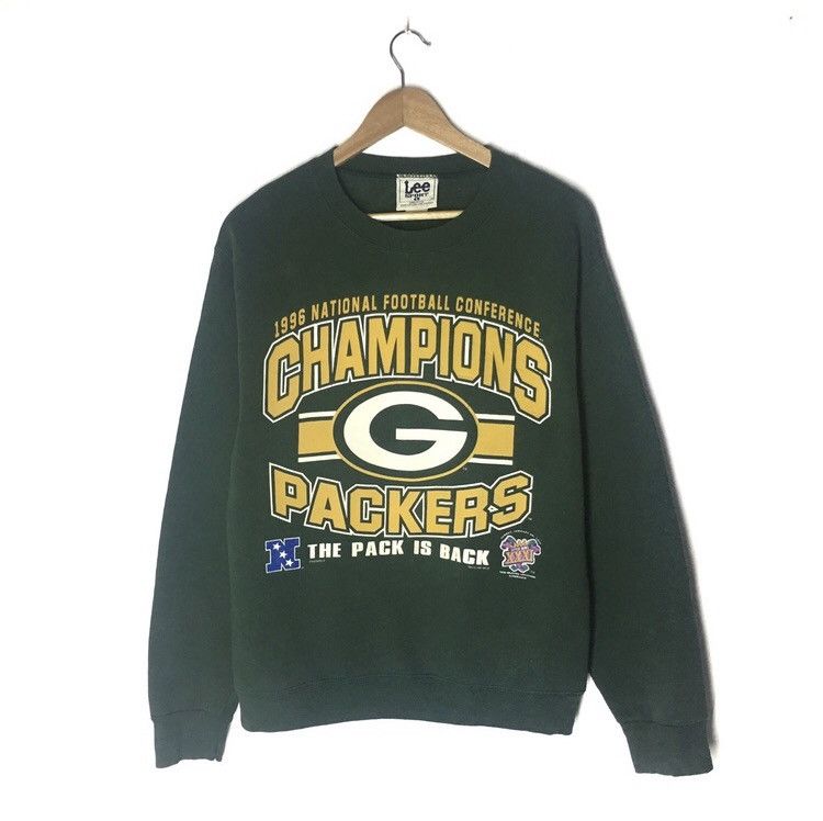 Lee × Vintage Vintage Lee 1996 Champion Packers Crewneck Sweatshirt Size US L / EU 52-54 / 3 - 1 Thumbnail