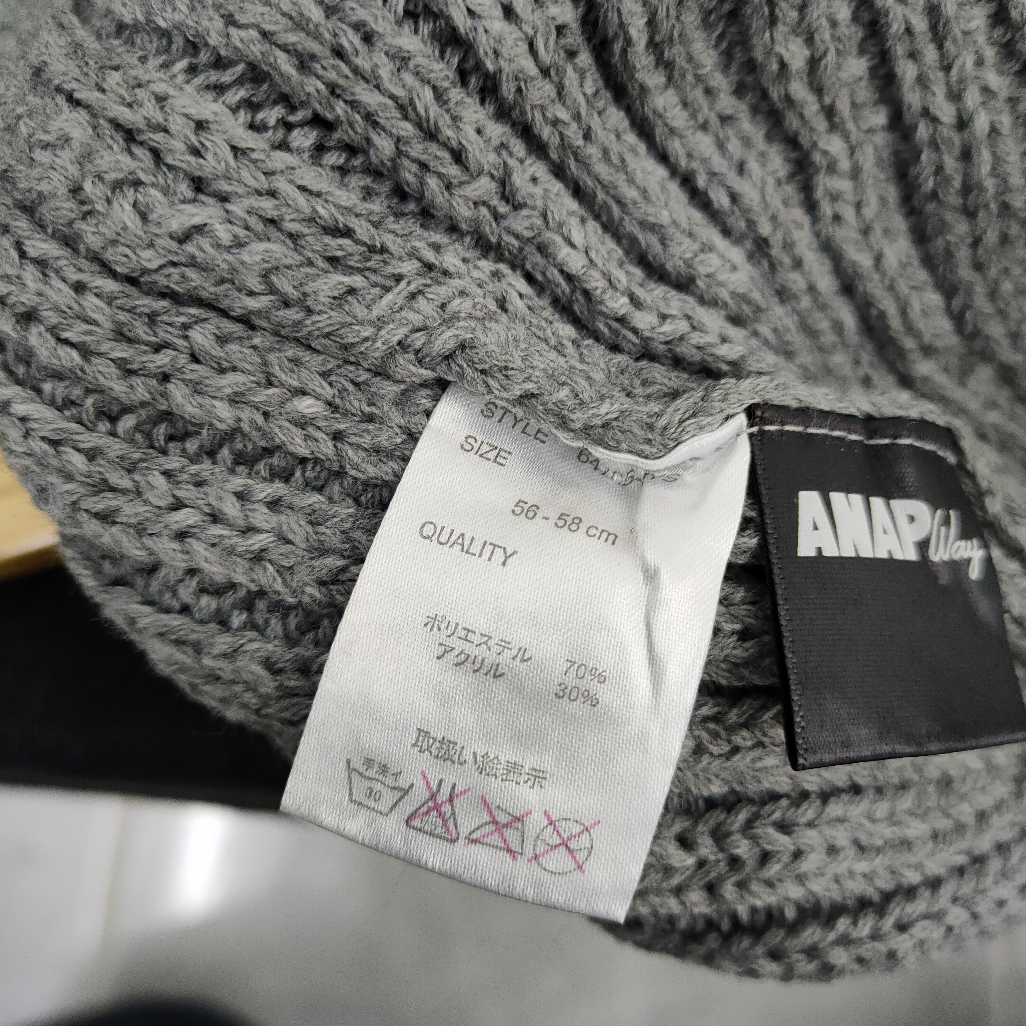 Black Label × Japanese Brand 💥 BESTOFFER 💥 ANAP WAY BEANIE HAT Size ONE SIZE - 6 Thumbnail