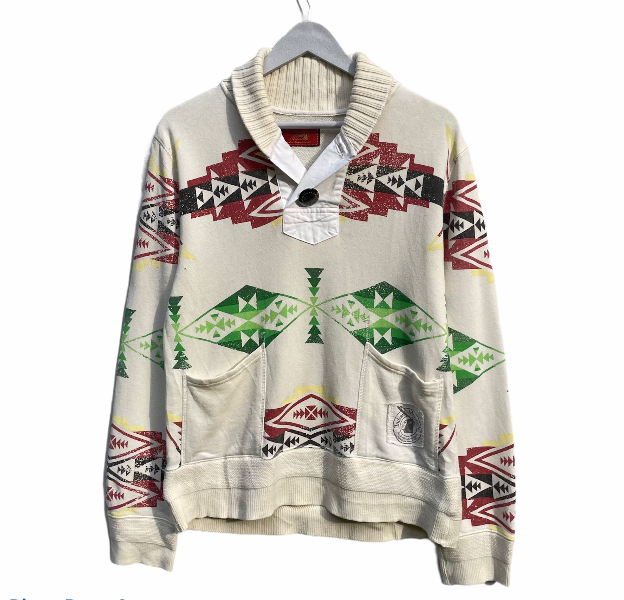 Indian Motorcycle × Toyo Enterprises 💥INDIAN MOTORCYCLE NAVAJO NATIVE ART PULLOVER Size US M / EU 48-50 / 2 - 1 Thumbnail