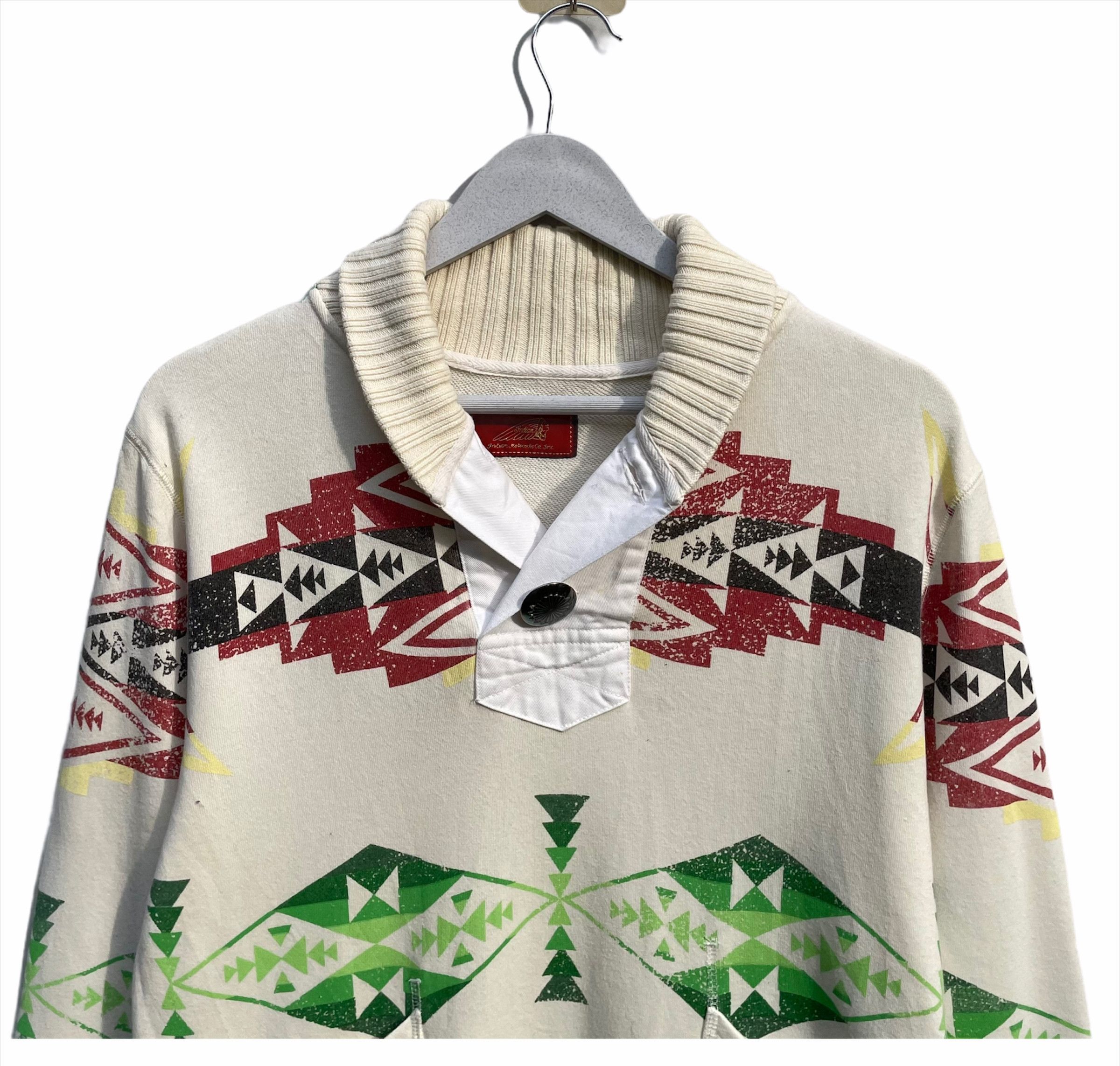 Indian Motorcycle × Toyo Enterprises 💥INDIAN MOTORCYCLE NAVAJO NATIVE ART PULLOVER Size US M / EU 48-50 / 2 - 4 Thumbnail