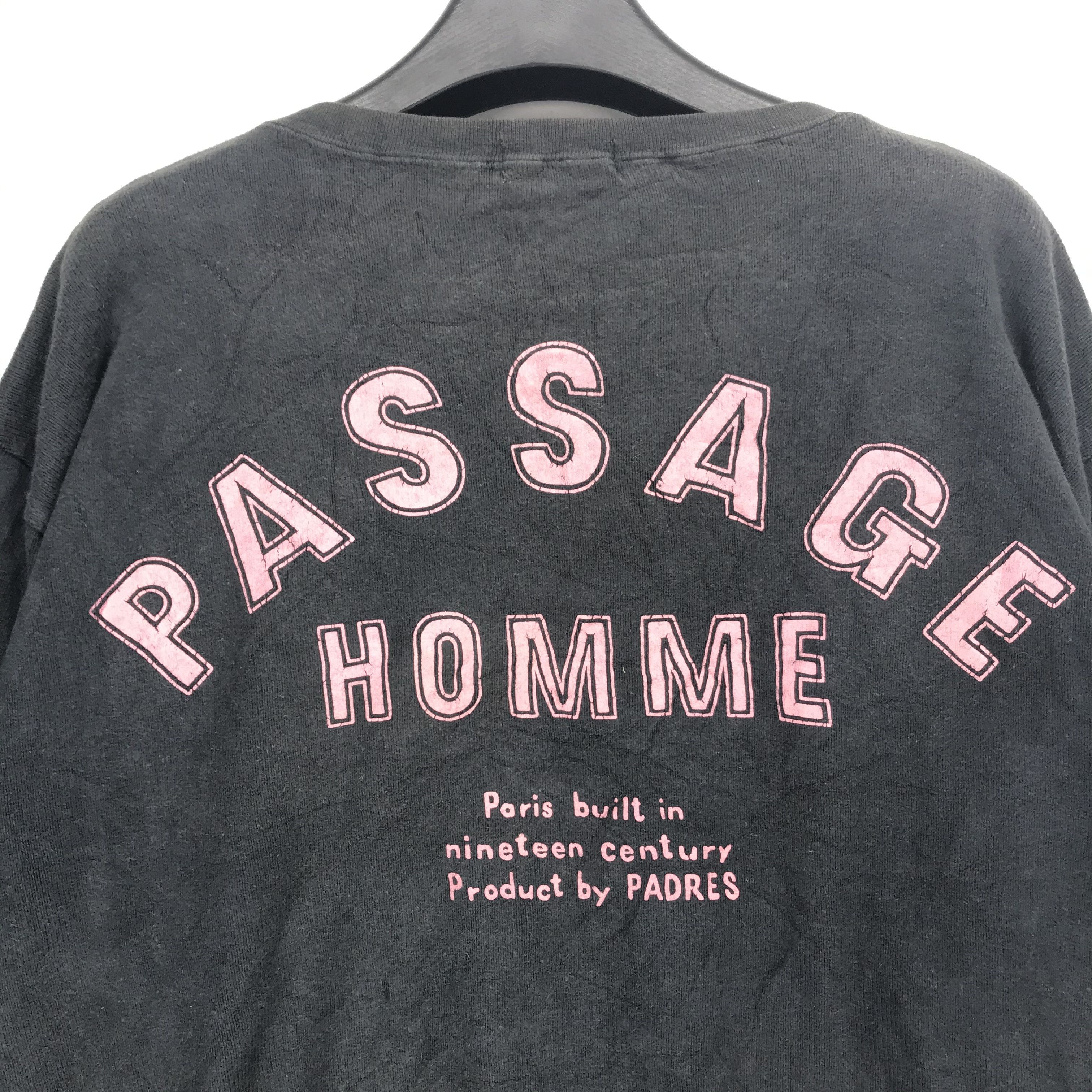 Japanese Brand Passage Homme Padres Big Logo Sweatshirt #2779-23 Size US S / EU 44-46 / 1 - 2 Thumbnail