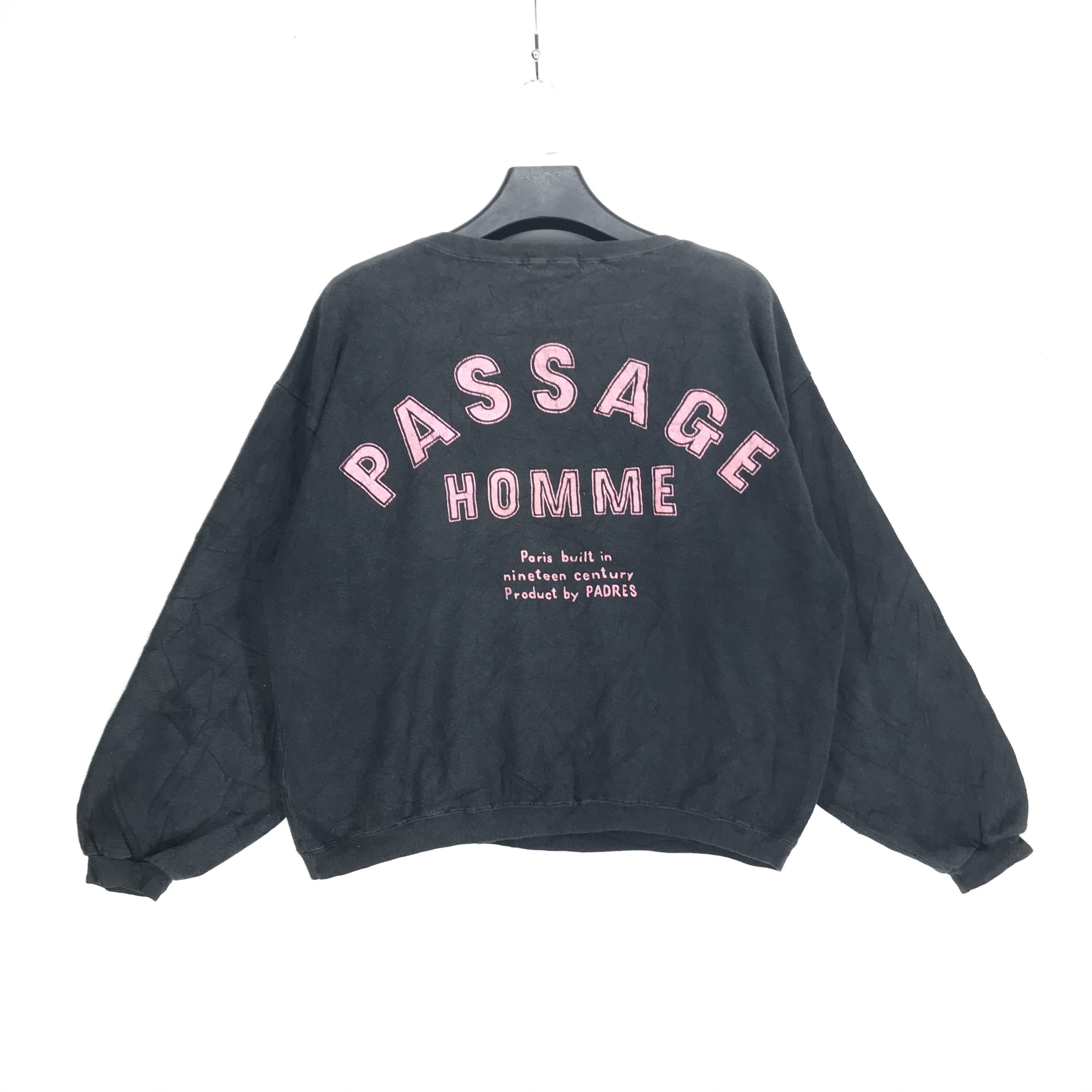 Japanese Brand Passage Homme Padres Big Logo Sweatshirt #2779-23 Size US S / EU 44-46 / 1 - 1 Thumbnail