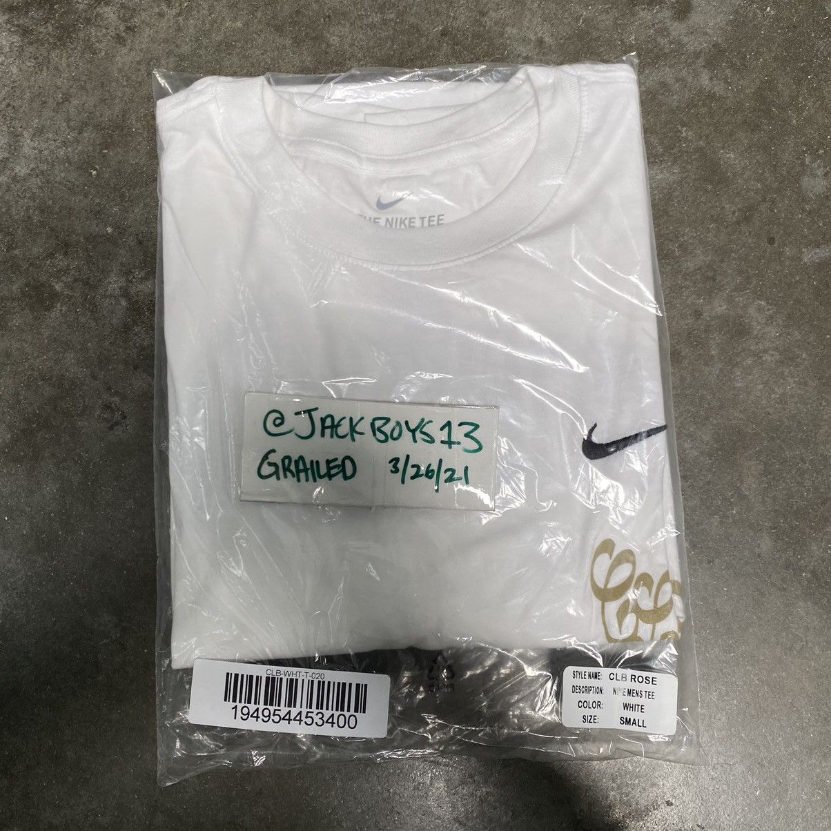 Drake × Nike Certified Lover Boy CLB Rose Tee White SMALL Size US S / EU 44-46 / 1 - 5 Thumbnail