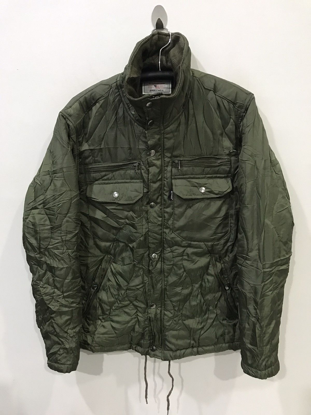 Avirex AVIREX Quilted Light Nylon Mikitary Jacket Size US L / EU 52-54 / 3 - 1 Thumbnail