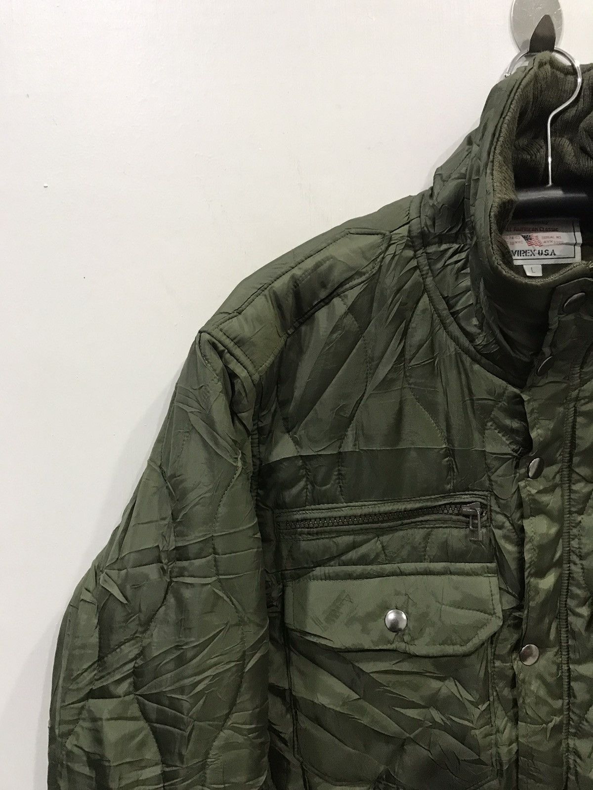 Avirex AVIREX Quilted Light Nylon Mikitary Jacket Size US L / EU 52-54 / 3 - 4 Thumbnail