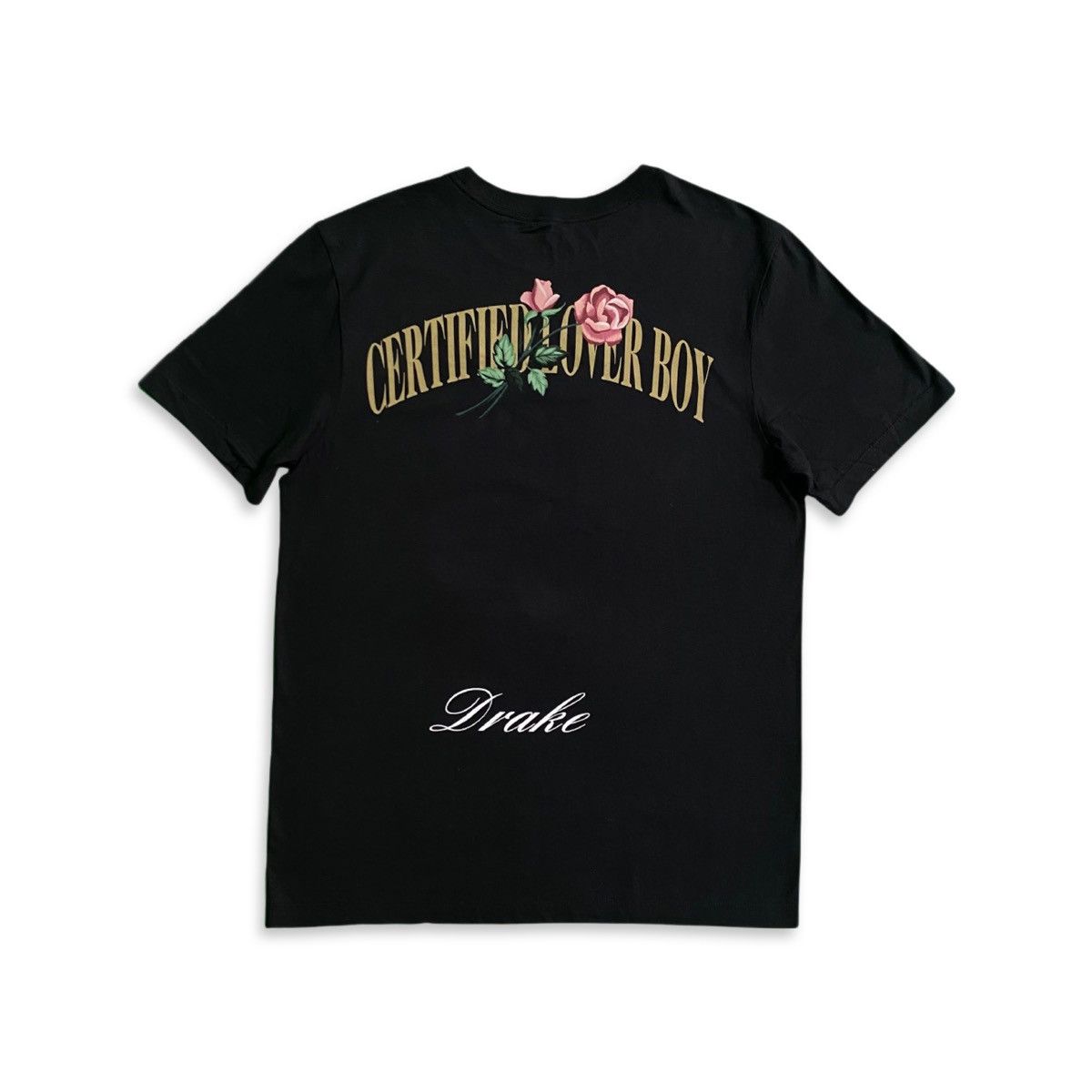 Drake × Nike Certified Lover Boy CLB Rose Tee Black SMALL Size US S / EU 44-46 / 1 - 1 Thumbnail