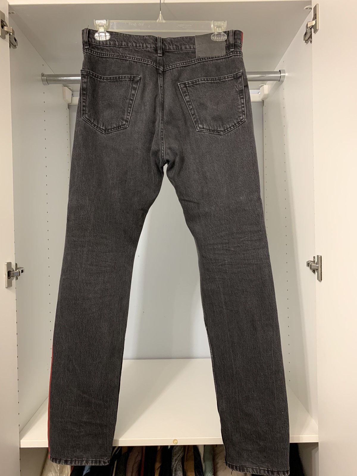 Balenciaga Balenciaga Red Stripe denim | Grailed