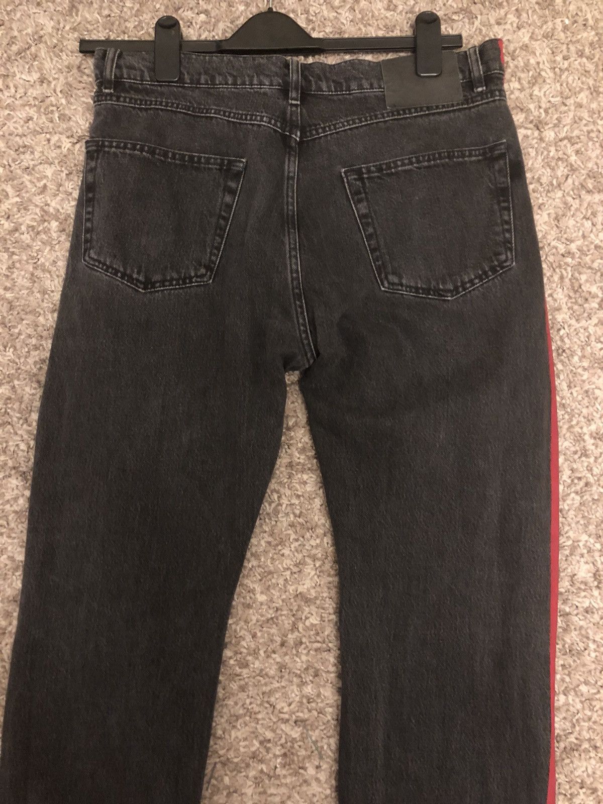 Balenciaga Balenciaga Red Stripe denim | Grailed