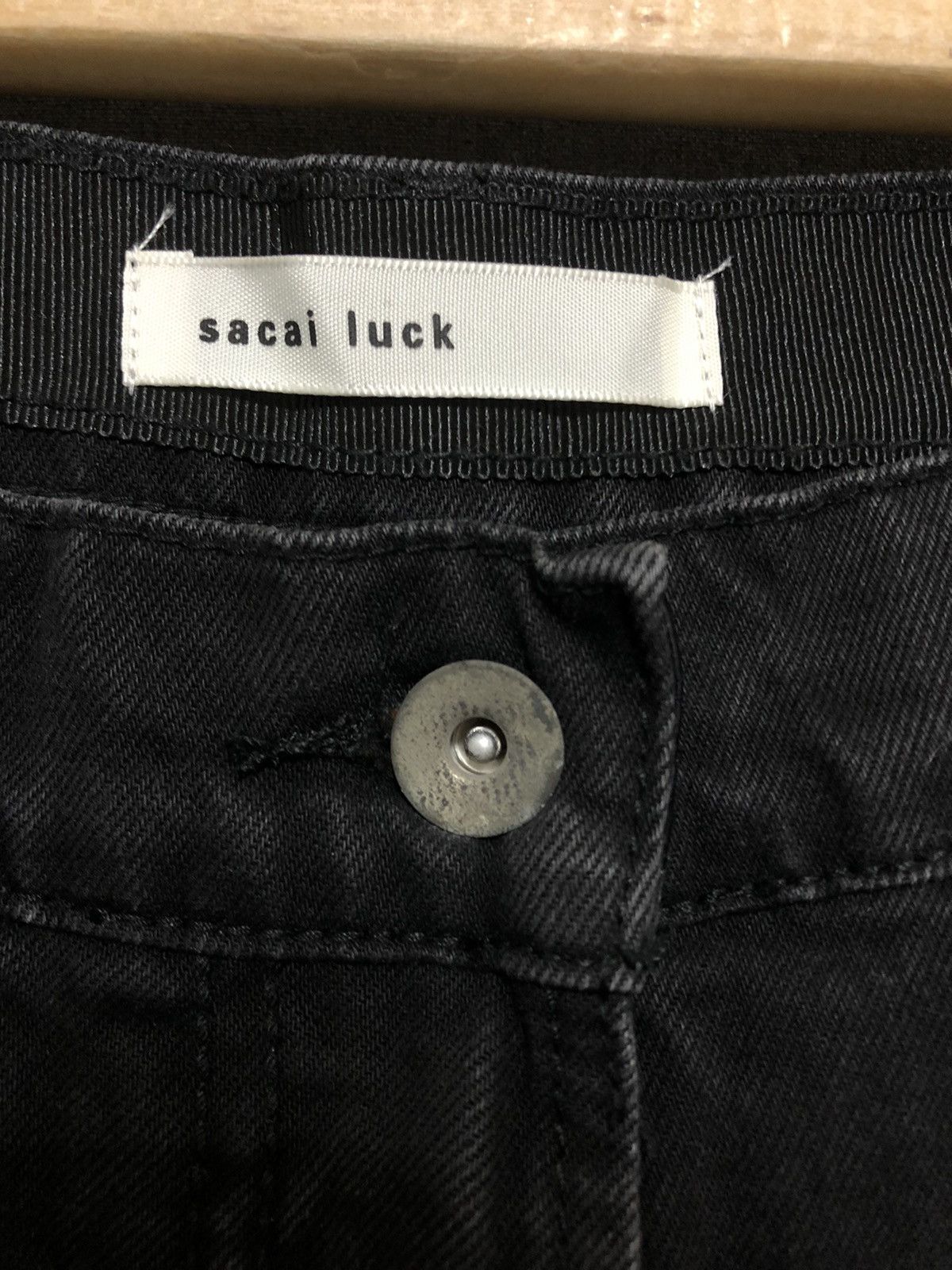 Sacai Rare! Sacai Luck- Wide Leg Denim pants Size US 30 / EU 46 - 6 Thumbnail