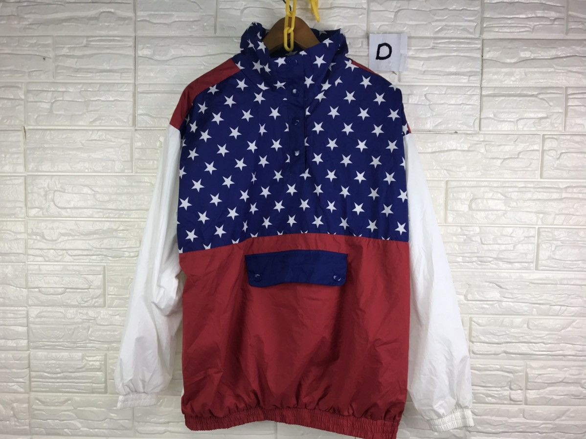 RARE!!! American Flag pullover Jacket